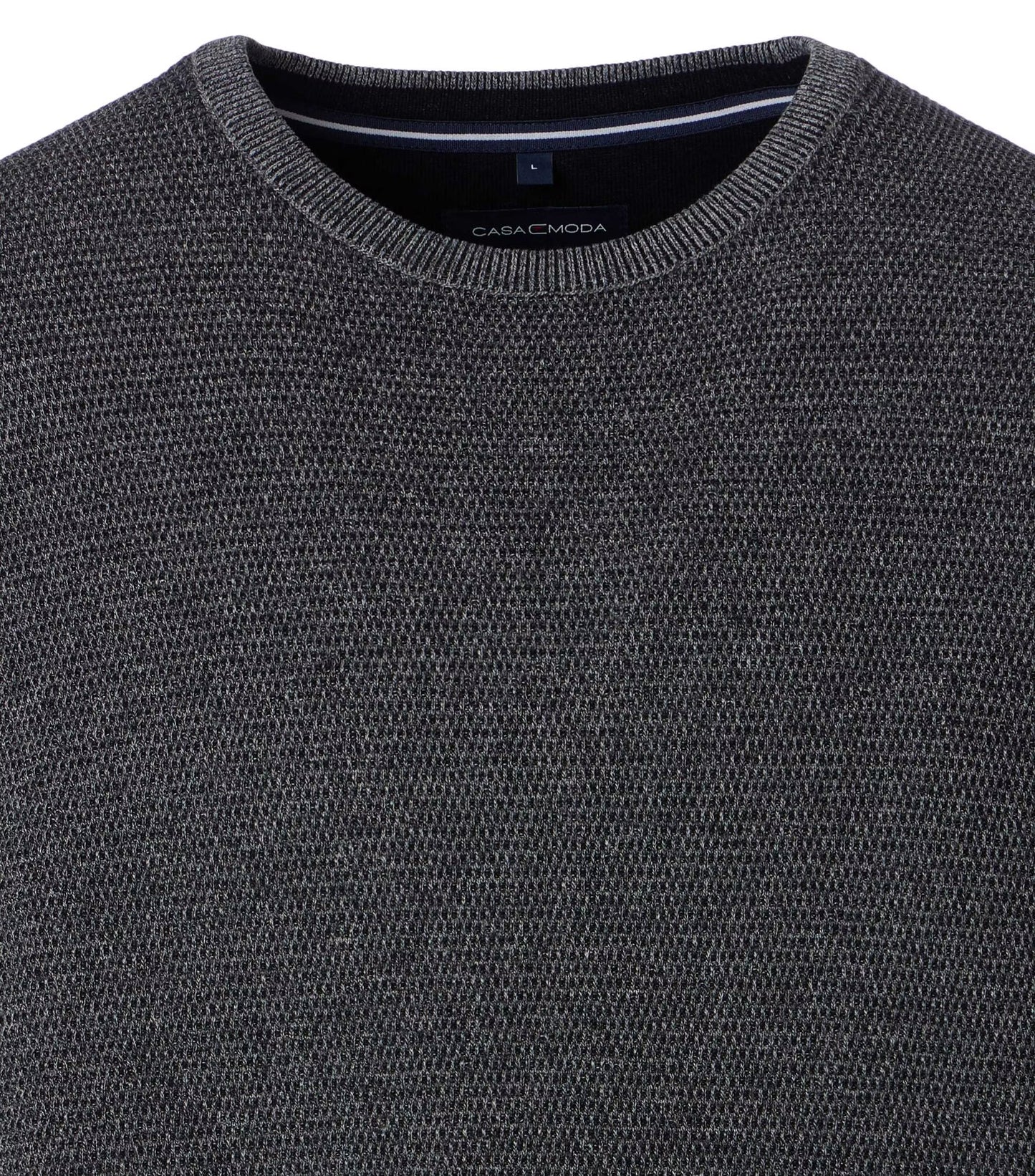 TEXTURED KNIT CREWNECK SWEATER - JB Evans Fashions & Footwear