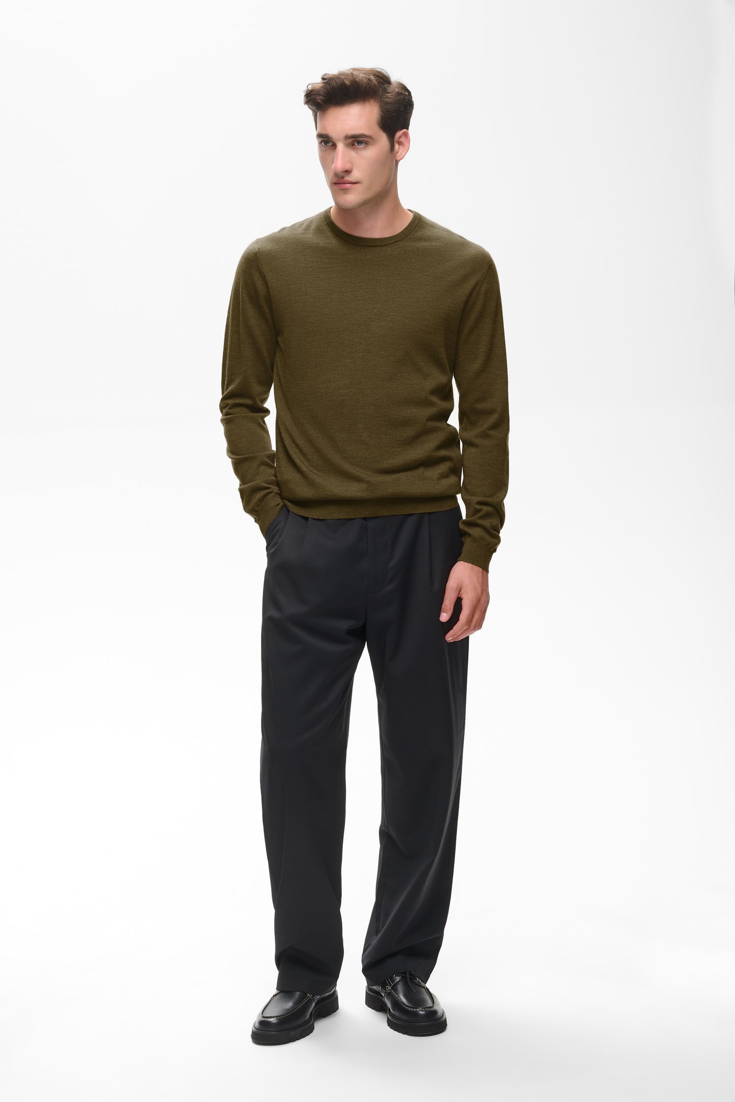 MARGRATE MERINO CREW NECK SWEATER
