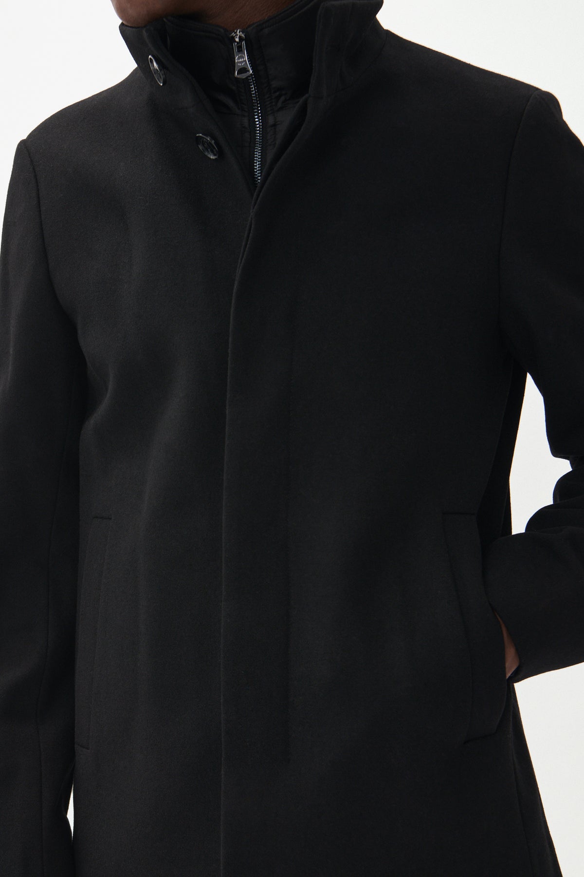 HARVEY SHORT WOOL COAT