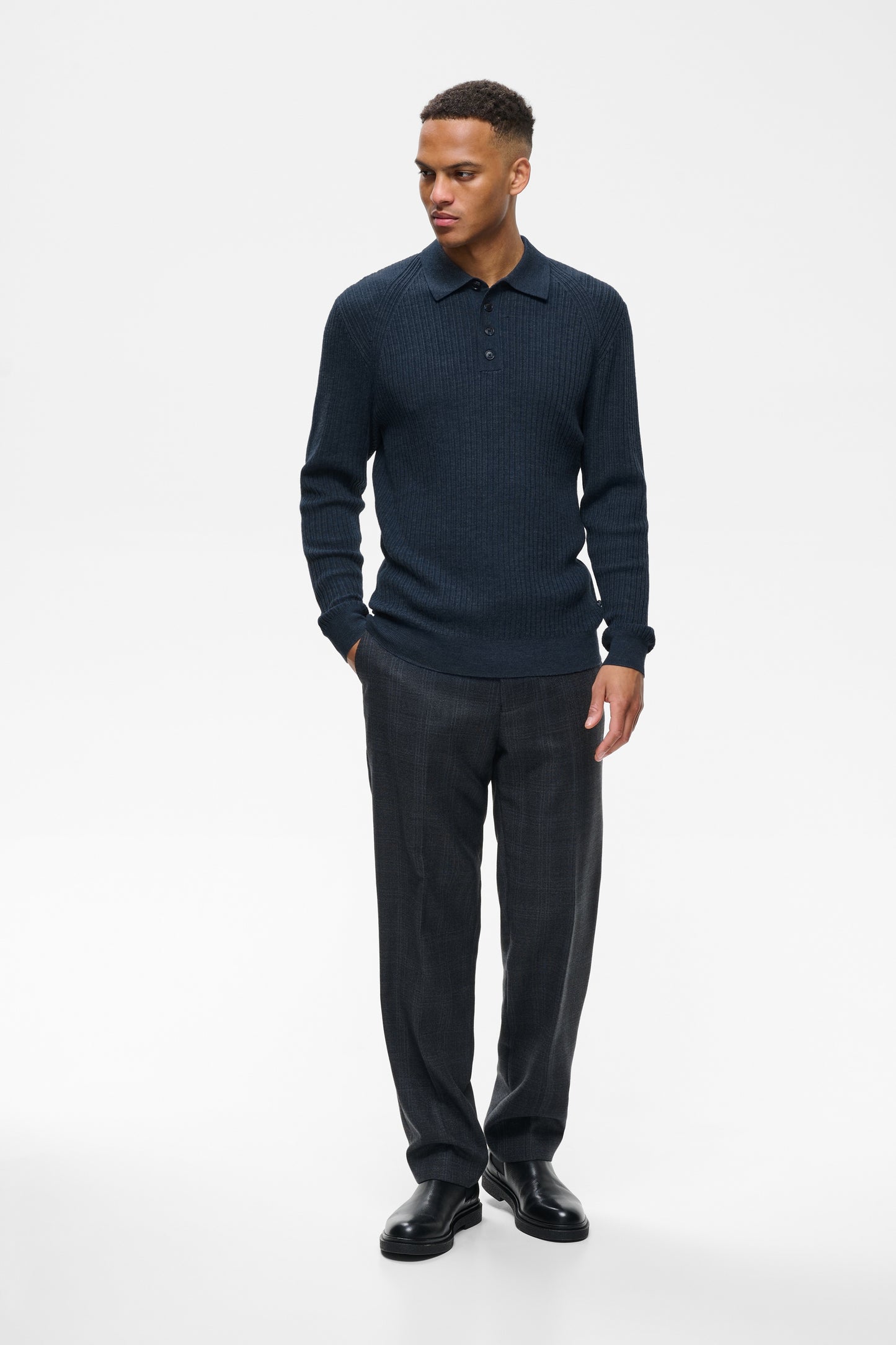KERONE L/S KNIT POLO