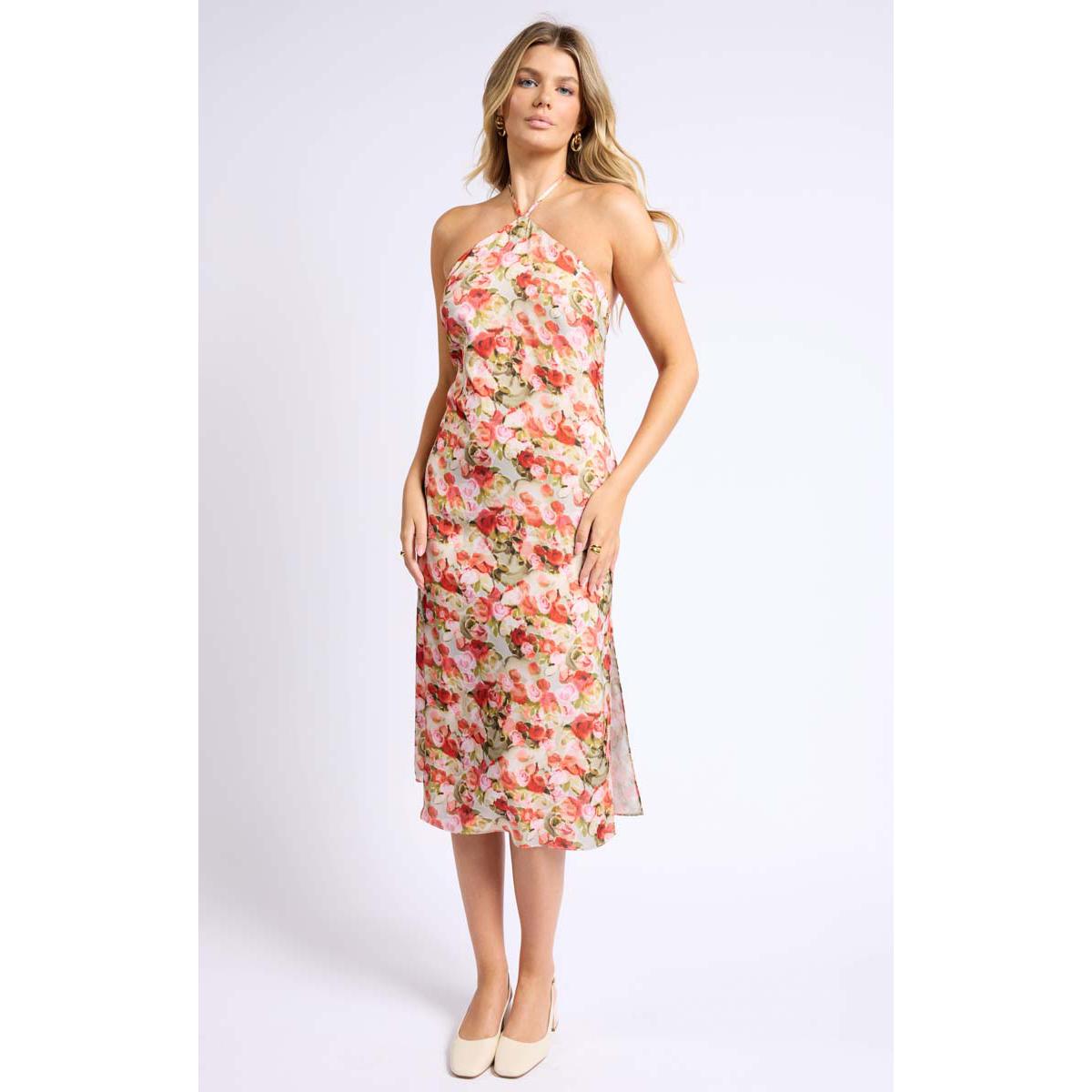 ANISTON HALTER MIDI DRESS-LADIES DRESSES & JUMPERS-SAGE THE LABEL-JB Evans Fashions & Footwear