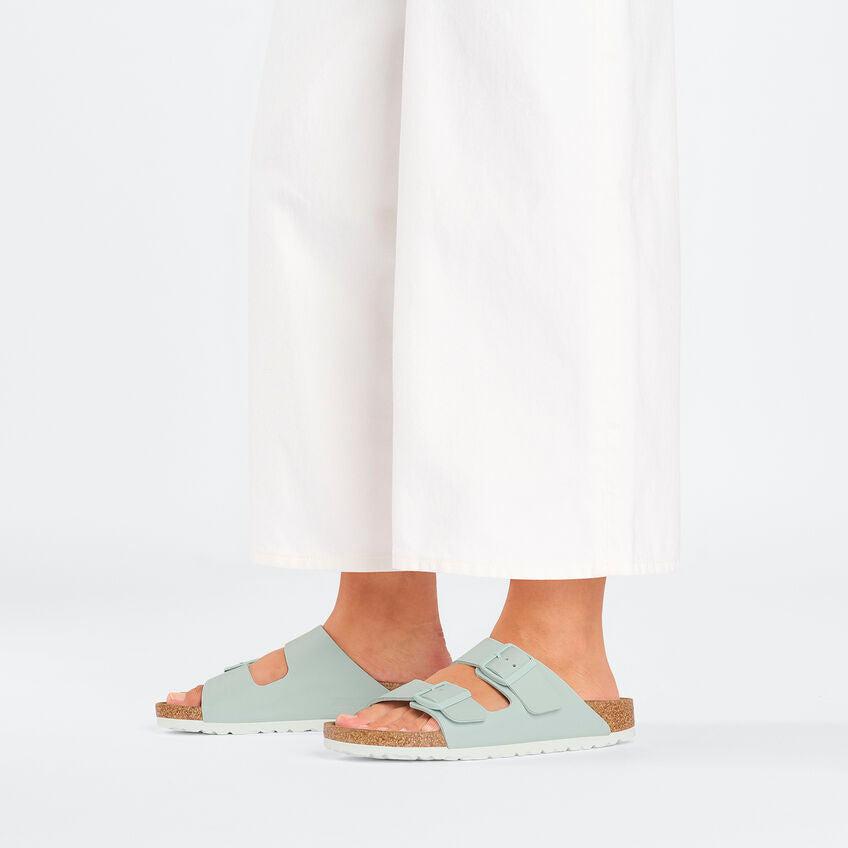 ARIZONA BF SURF GREEN N-LADIES SANDALS-BIRKENSTOCK-JB Evans Fashions & Footwear
