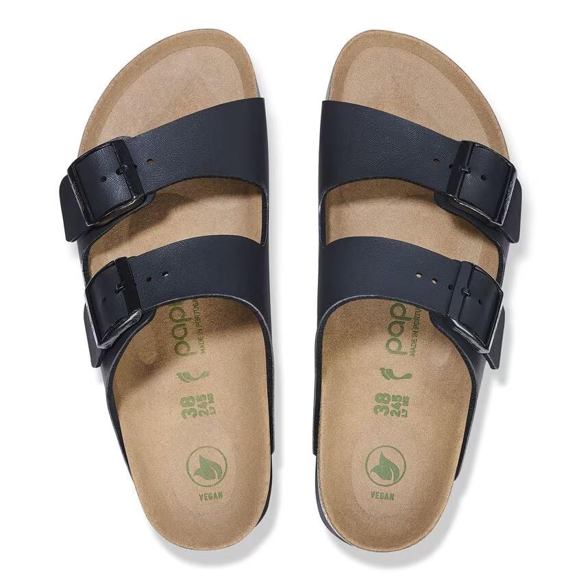 ARIZONA PLATFORM VEGAN BF BLACK N-LADIES SANDALS-BIRKENSTOCK-JB Evans Fashions & Footwear