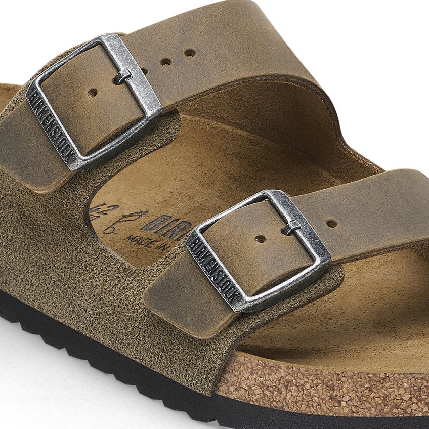 ARIZONA SUEDE OILED LEATHER THYME MIXED LEATHER R-MENS SANDALS-BIRKENSTOCK-JB Evans Fashions & Footwear