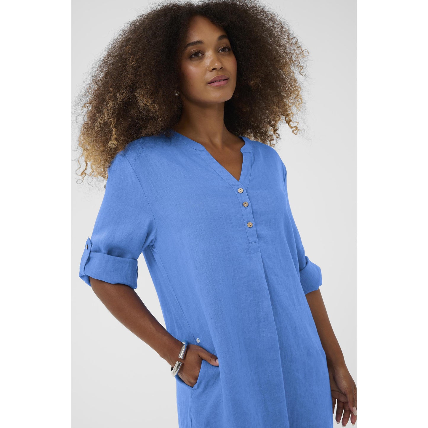 BELLIS CAFTAN SHORT DRESS-LADIES DRESSES & JUMPERS-CREAM-JB Evans Fashions & Footwear