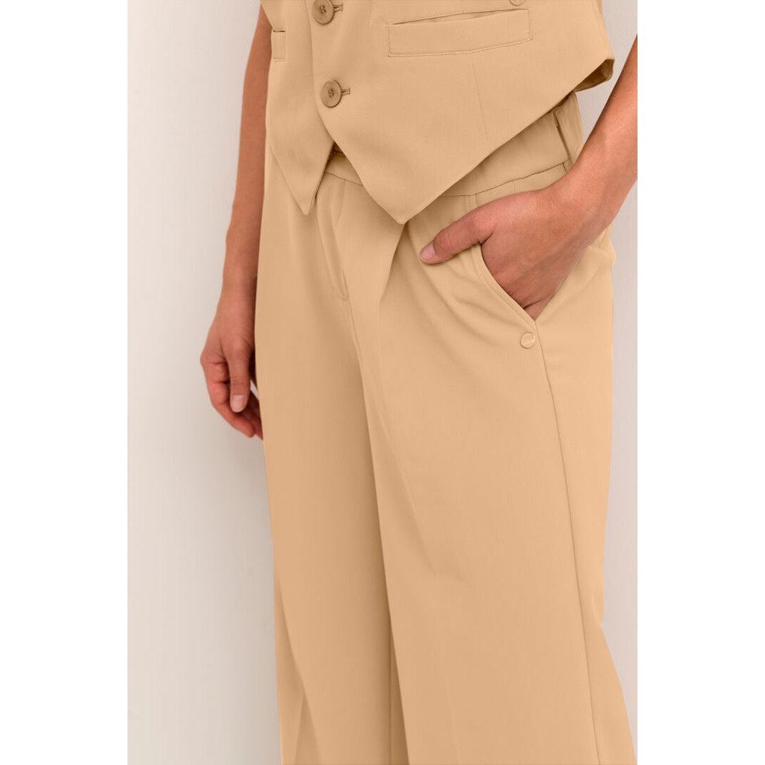 BENCON FULL LENGTH PANT-LADIES PANTS-CREAM-JB Evans Fashions & Footwear