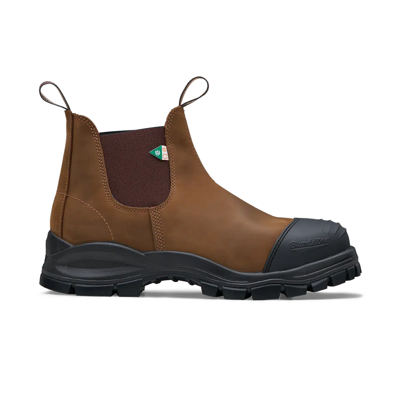 BLUNDSTONE XFR WORK & SAFETY SADDLE BROWN-MENS BOOTS-BLUNDSTONE-JB Evans Fashions & Footwear