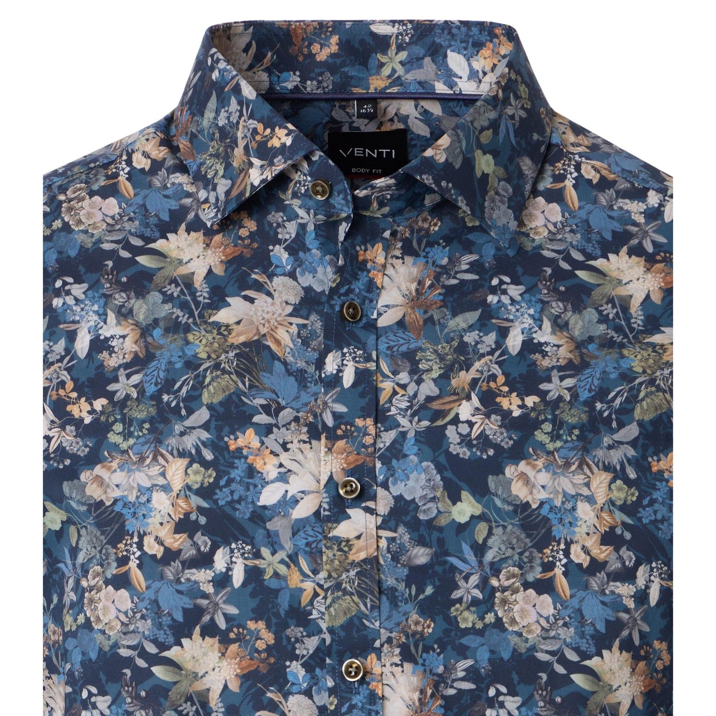 BODY FIT FLORAL PRINT-MENS DRESS SHIRTS-VENTI-JB Evans Fashions & Footwear