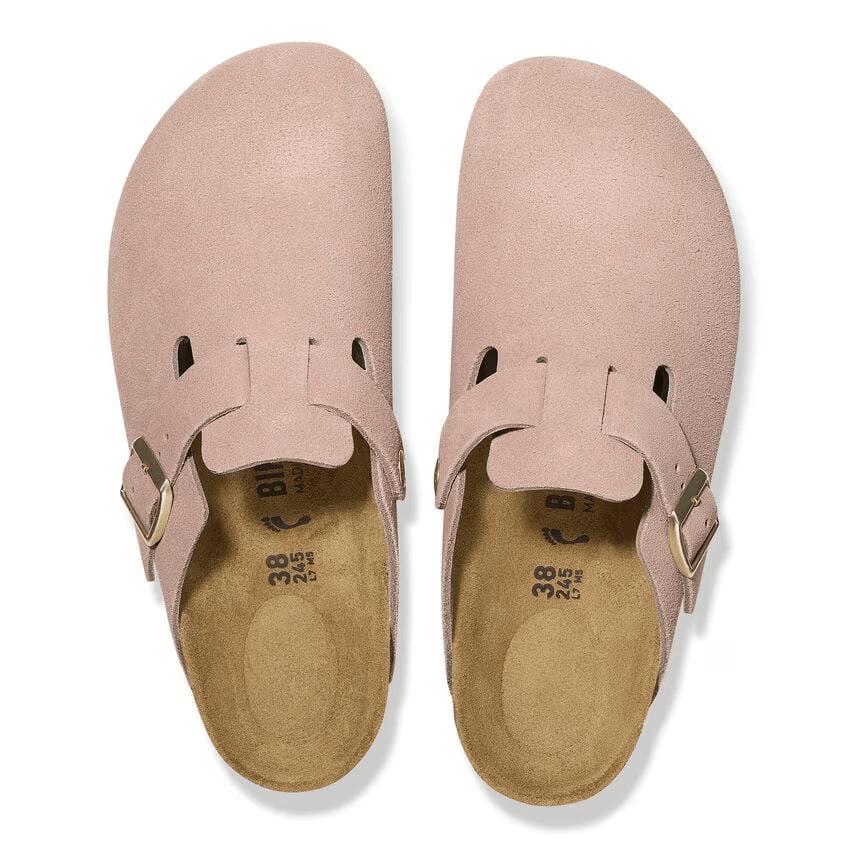 BOSTON SUEDE LIGHT ROSE N-LADIES SANDALS-BIRKENSTOCK-JB Evans Fashions & Footwear