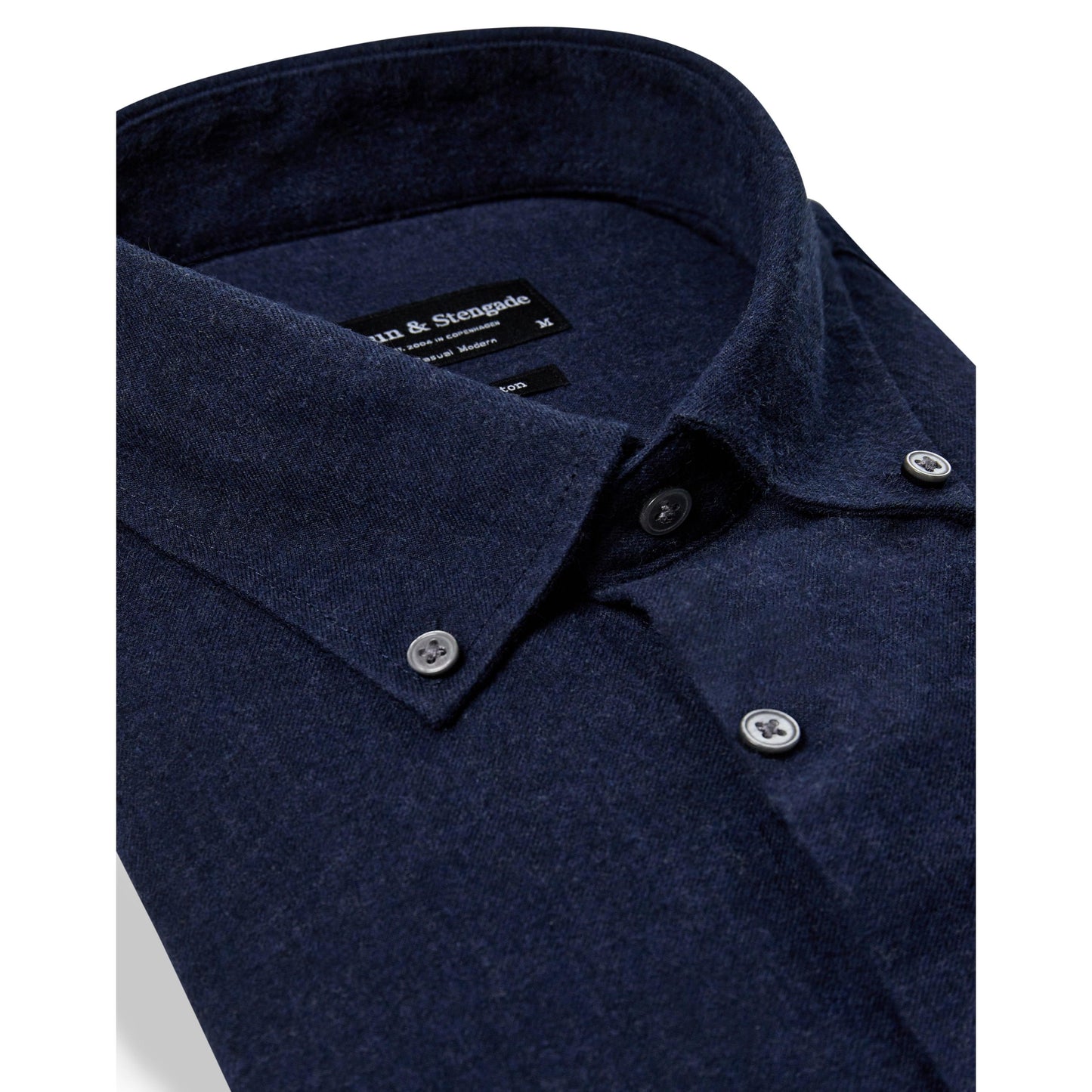 CASUAL MODERN FARUK MELANGE COTTON SHIRT-MENS SHIRTS-BRUUN STENGADE-JB Evans Fashions & Footwear