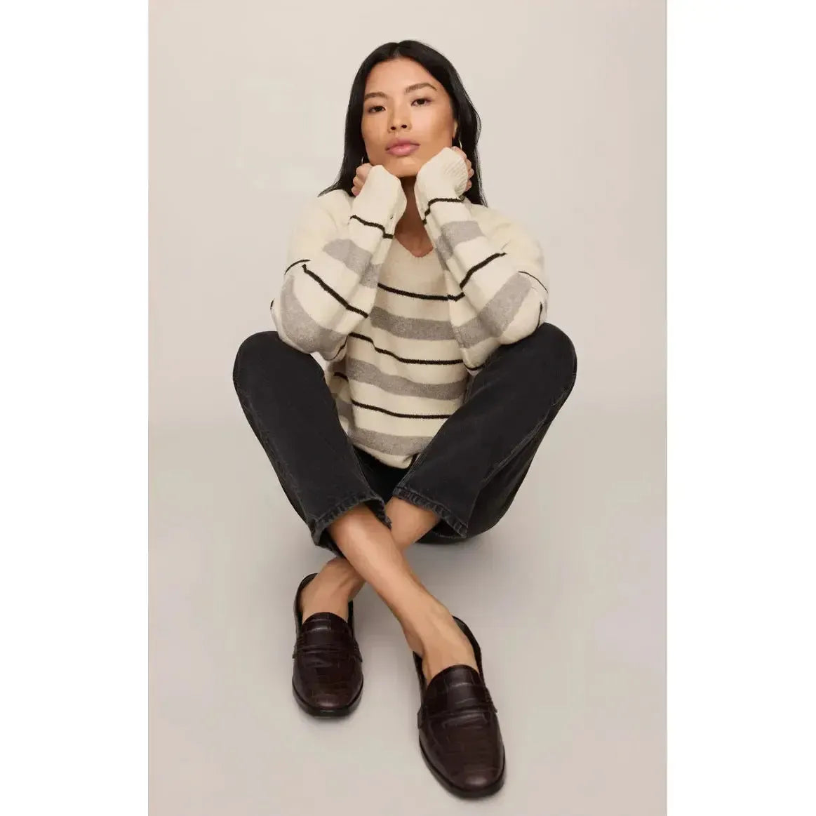 CIRRUS STRIPE SWEATER