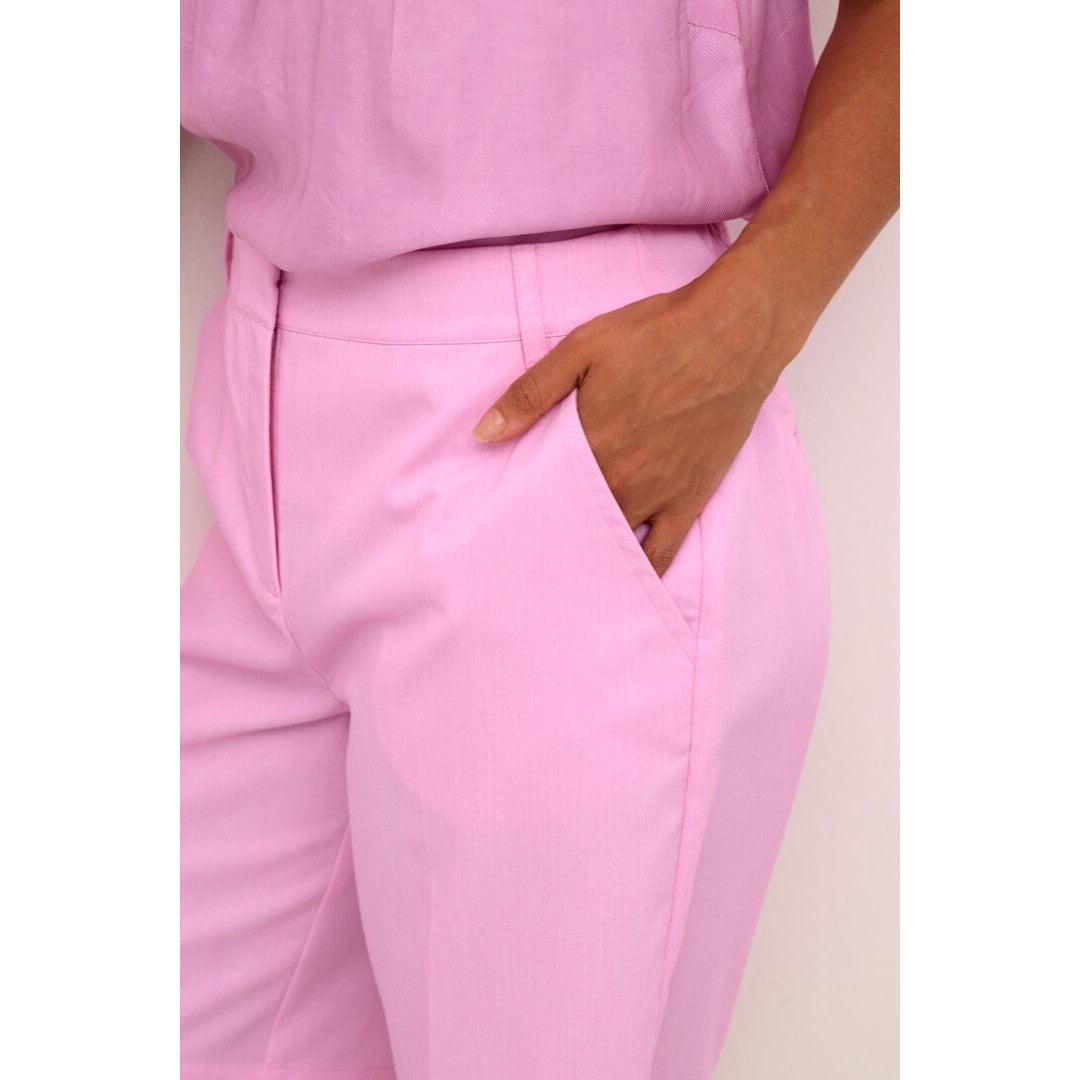 COCAMIA MELANGE SHORTS-LADIES SHORTS-CREAM-JB Evans Fashions & Footwear