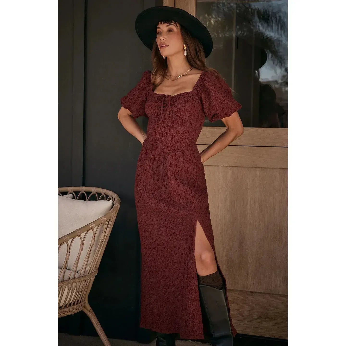 COLYN MIDI DRESS-LADIES DRESSES & JUMPERS-SALTWATER-JB Evans Fashions & Footwear