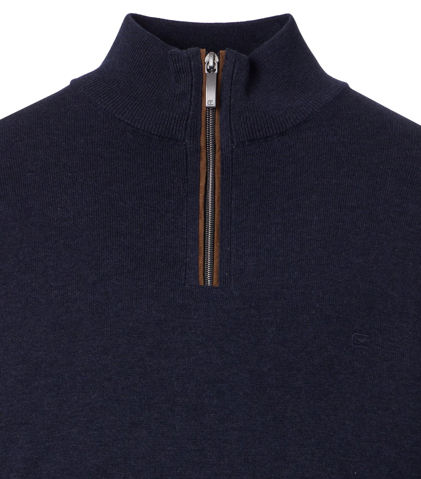 COTTON CASH 1/4 ZIP WITH TRIM-MENS SWEATERS & KNITS-CASA C MODA-JB Evans Fashions & Footwear