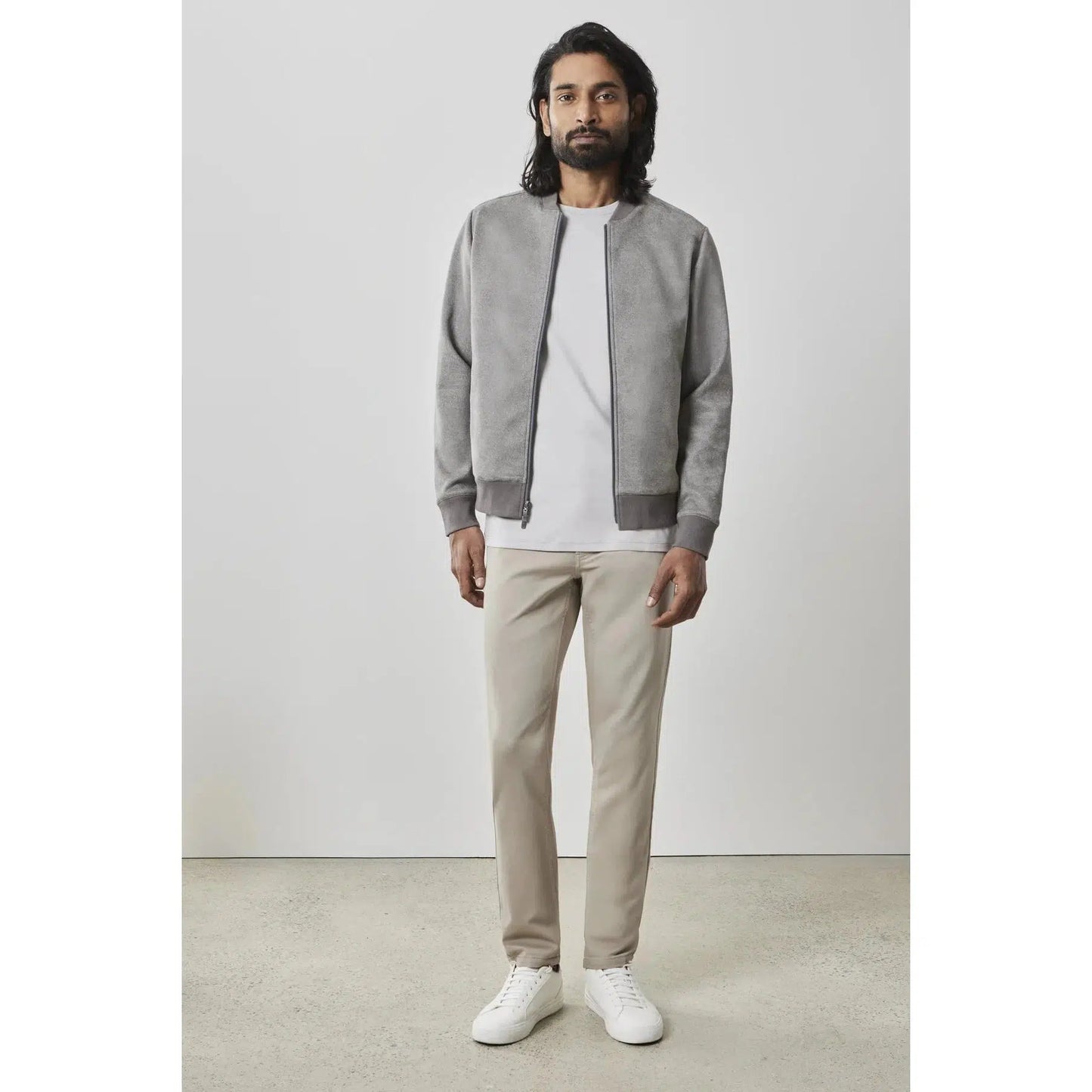 DEGAS FULL ZIP BB COLLAR-MENS SWEATERS & KNITS-ROBERT BARAKETT-JB Evans Fashions & Footwear