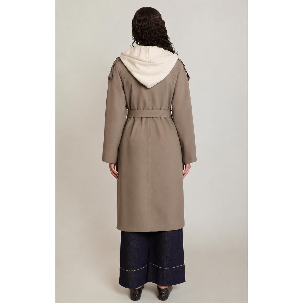 DETACHABLE TRENCH-LADIES LIGHTWEIGHT COATS & JACKETS-DEX-JB Evans Fashions & Footwear