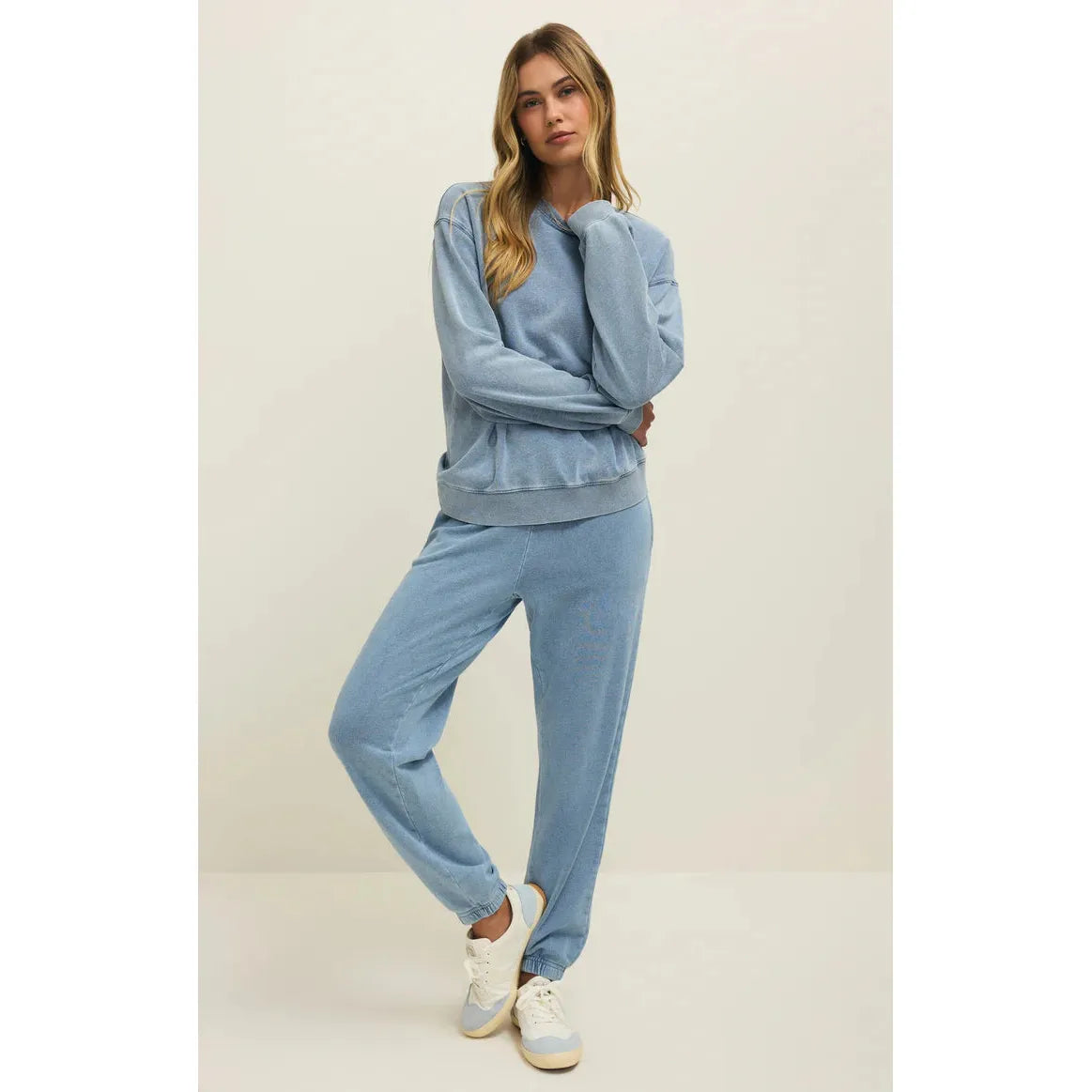 DOWNTOWN KNIT DENIM JOGGER-LADIES LOUNGE & SLEEPWEAR-Z SUPPLY-JB Evans Fashions & Footwear