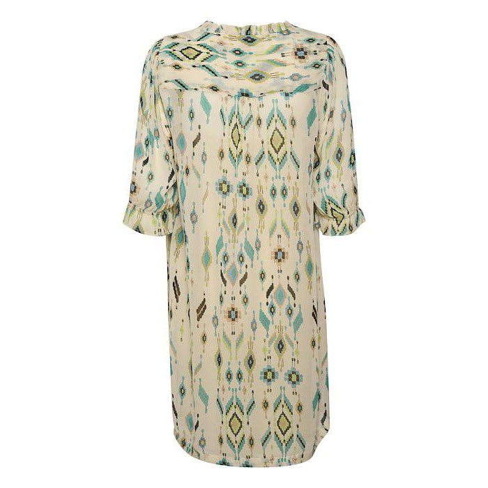 ESRA SHORT DRESS-LADIES DRESSES & JUMPERS-CREAM-JB Evans Fashions & Footwear