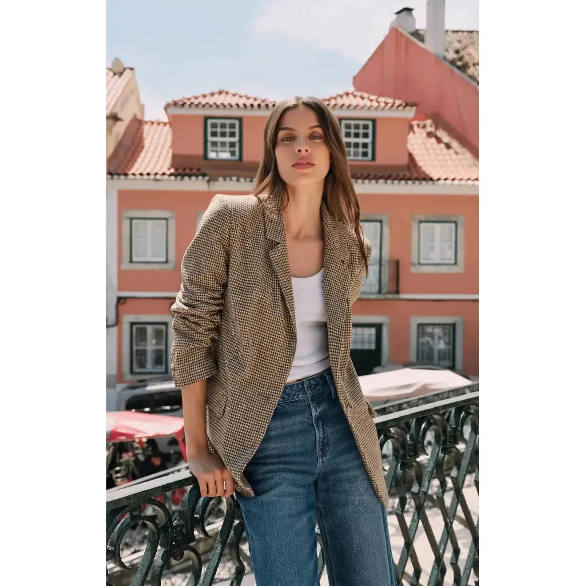 EVAN CHECK BLAZER-LADIES BLAZERS-Z SUPPLY-JB Evans Fashions & Footwear