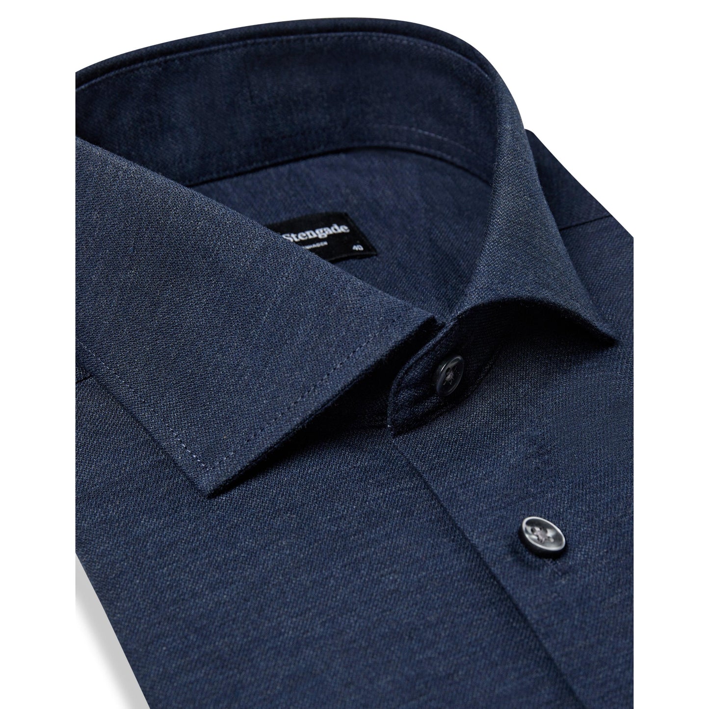 FERNANDO MELANGE COTTON SHIRT-MENS SHIRTS-BRUUN STENGADE-JB Evans Fashions & Footwear