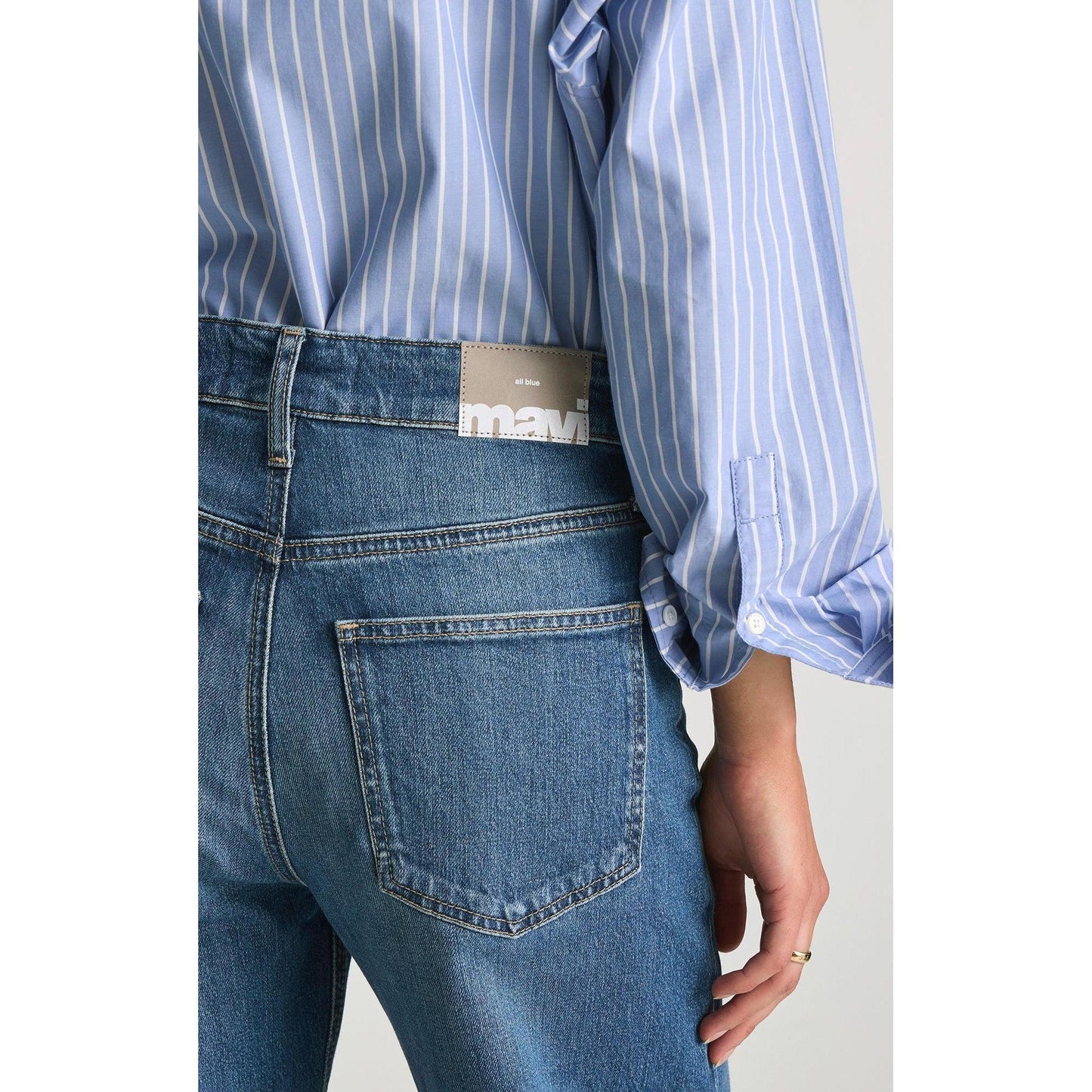 FLORIDA MID BRUSHED CLASSIC BLUE-LADIES DENIM-MAVI-JB Evans Fashions & Footwear