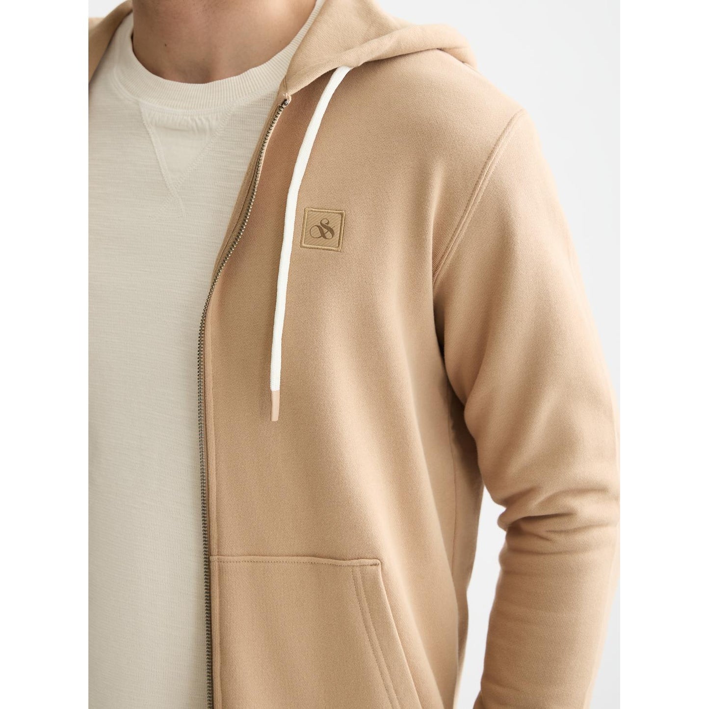 FULL ZIP LOGO HOODIE-MENS SWEATERS & KNITS-SCOTCH & SODA-JB Evans Fashions & Footwear