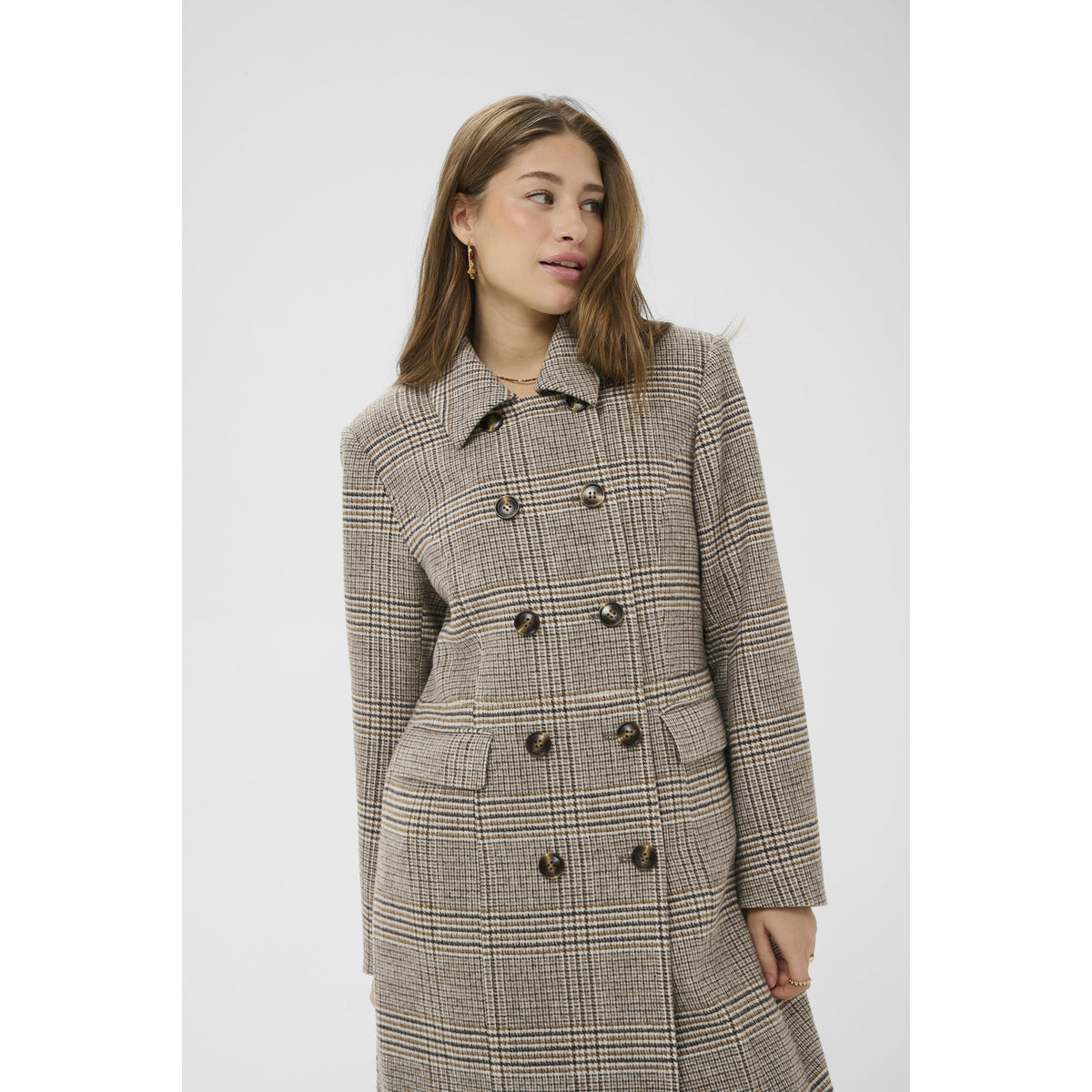 GEORG LONG COAT-LADIES WINTER COATS & JACKETS-CREAM-JB Evans Fashions & Footwear