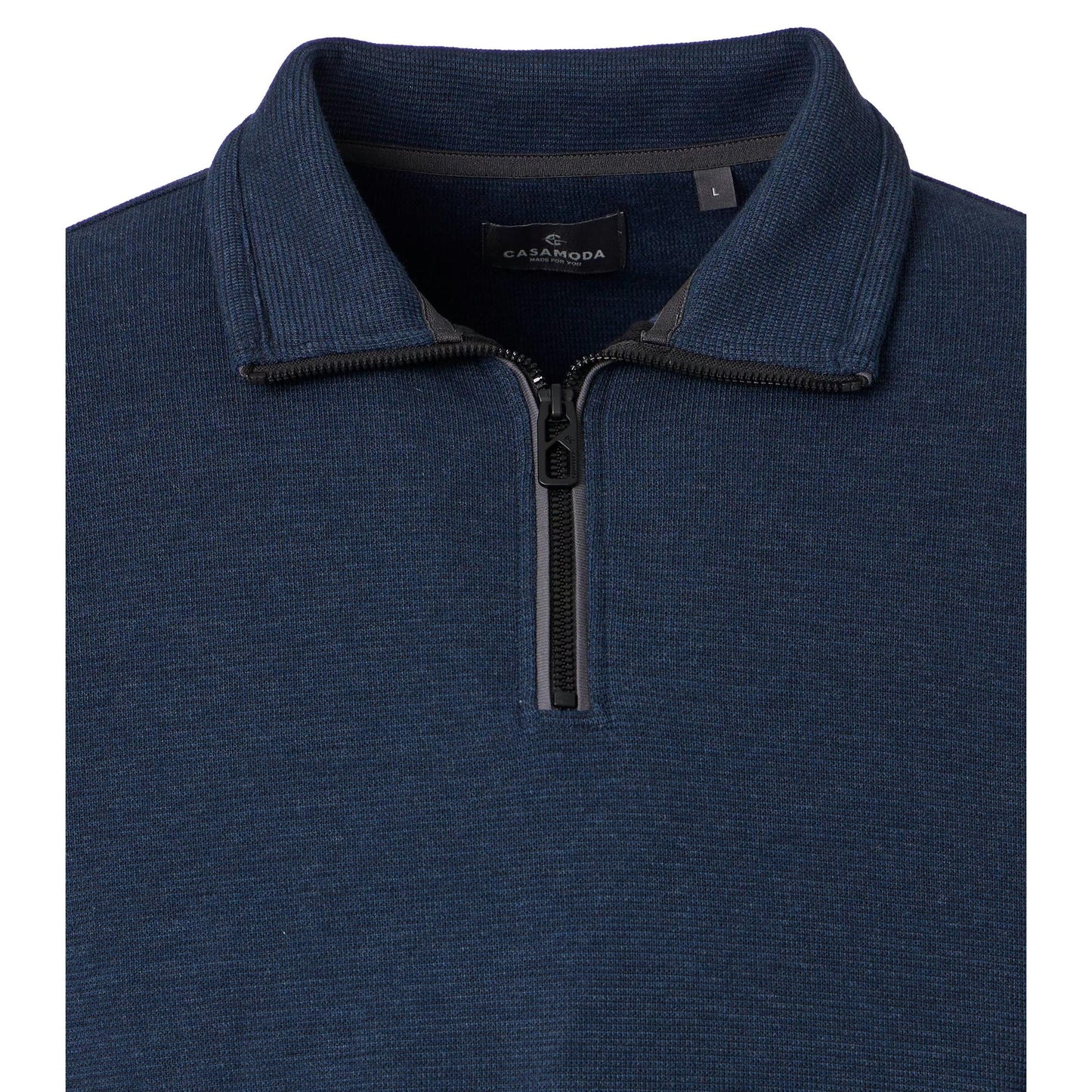 HALF ZIP FLEECE TOP-MENS SWEATERS & KNITS-CASA C MODA-JB Evans Fashions & Footwear