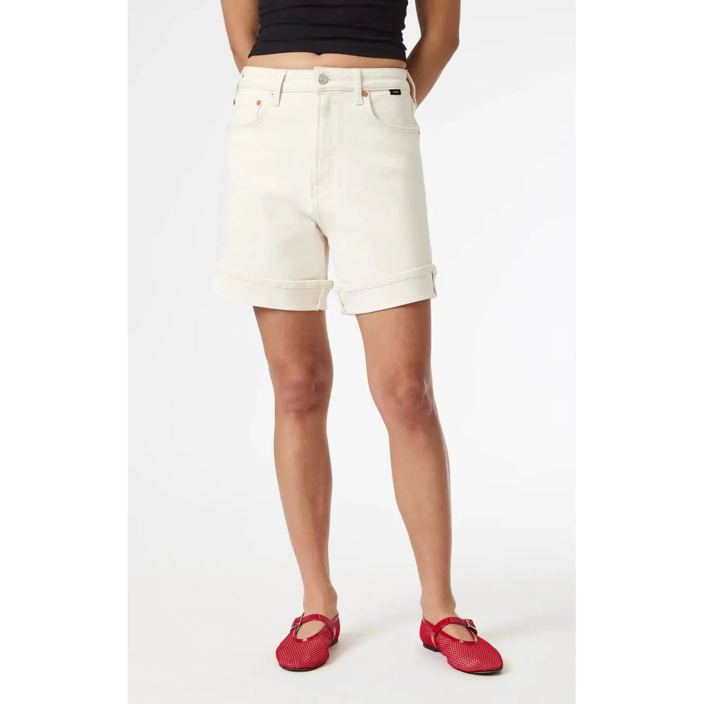 HEIDI LONG CUFFED ECRU 90'S-LADIES SHORTS-MAVI-JB Evans Fashions & Footwear