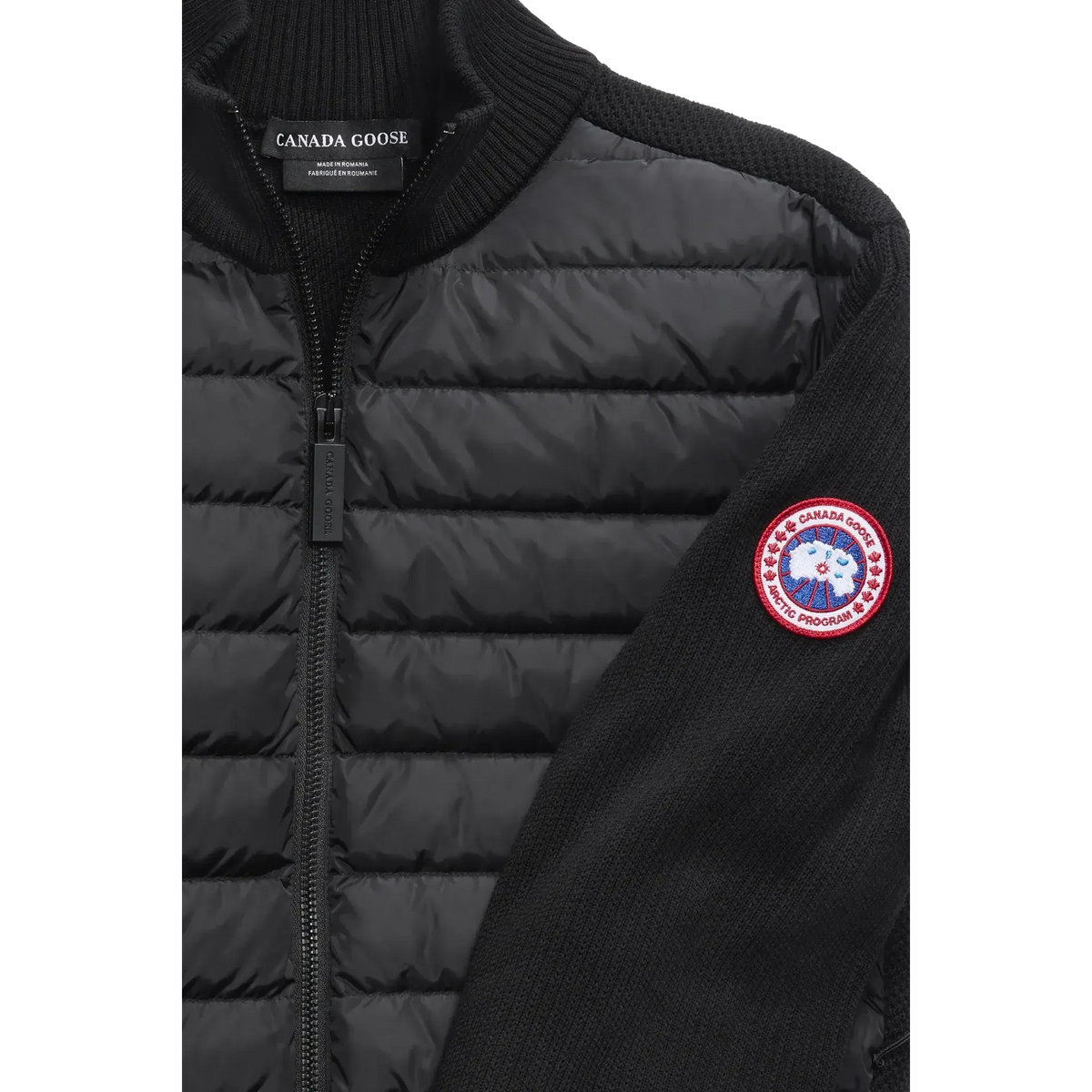 HYBRIDGE KNIT JACKET - BLACK-MENS LIGHTWEIGHT COATS & JACKETS-CANADA GOOSE-JB Evans Fashions & Footwear