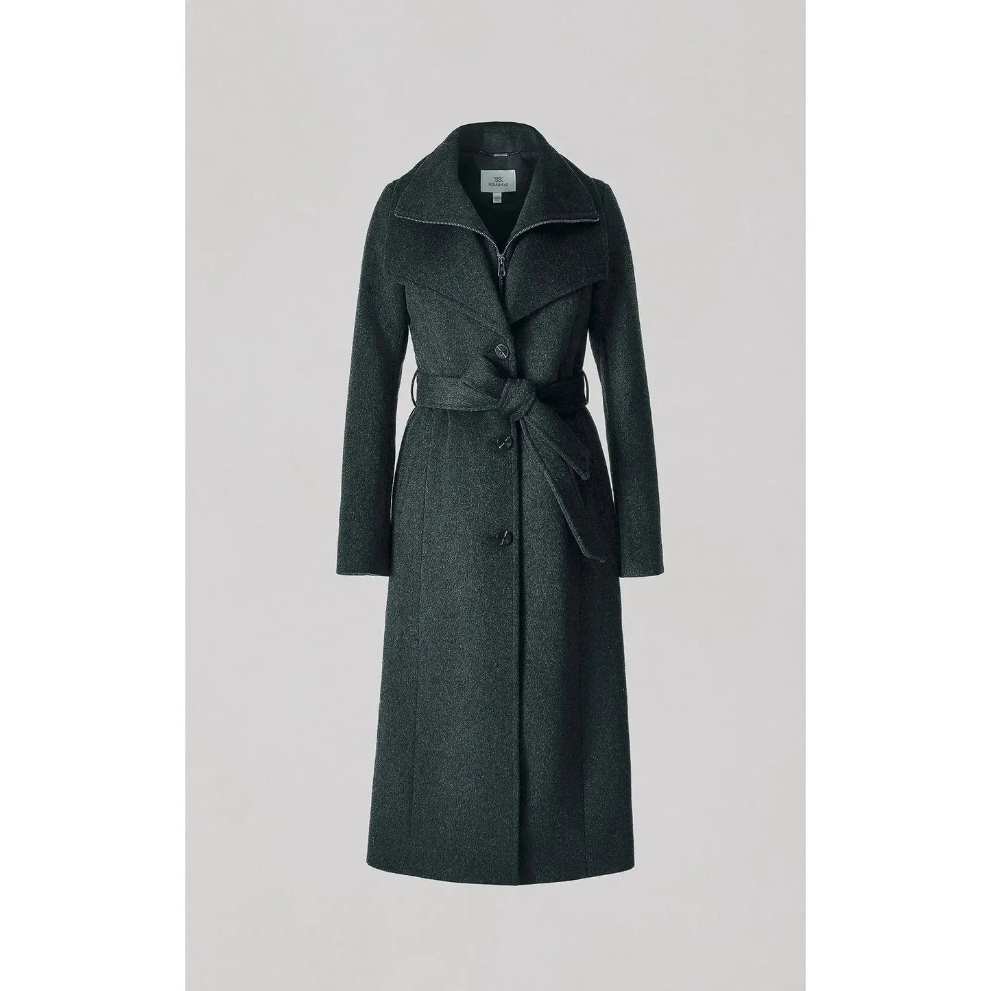 ILANA WOOL BELTED COAT-LADIES LIGHTWEIGHT COATS & JACKETS-SOIA & KYO-JB Evans Fashions & Footwear
