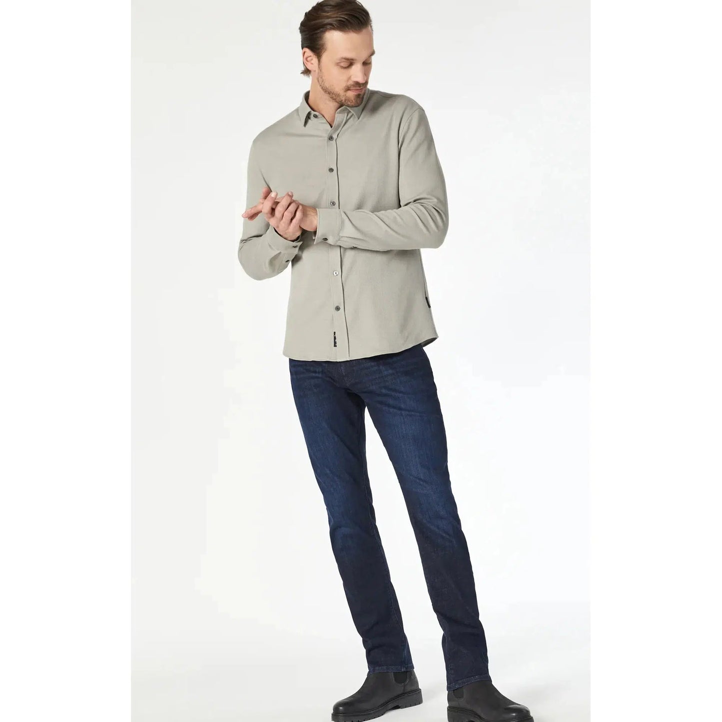 JAKE MIDNIGHT SKY FEATHER BLUE-MENS PANTS-MAVI-JB Evans Fashions & Footwear