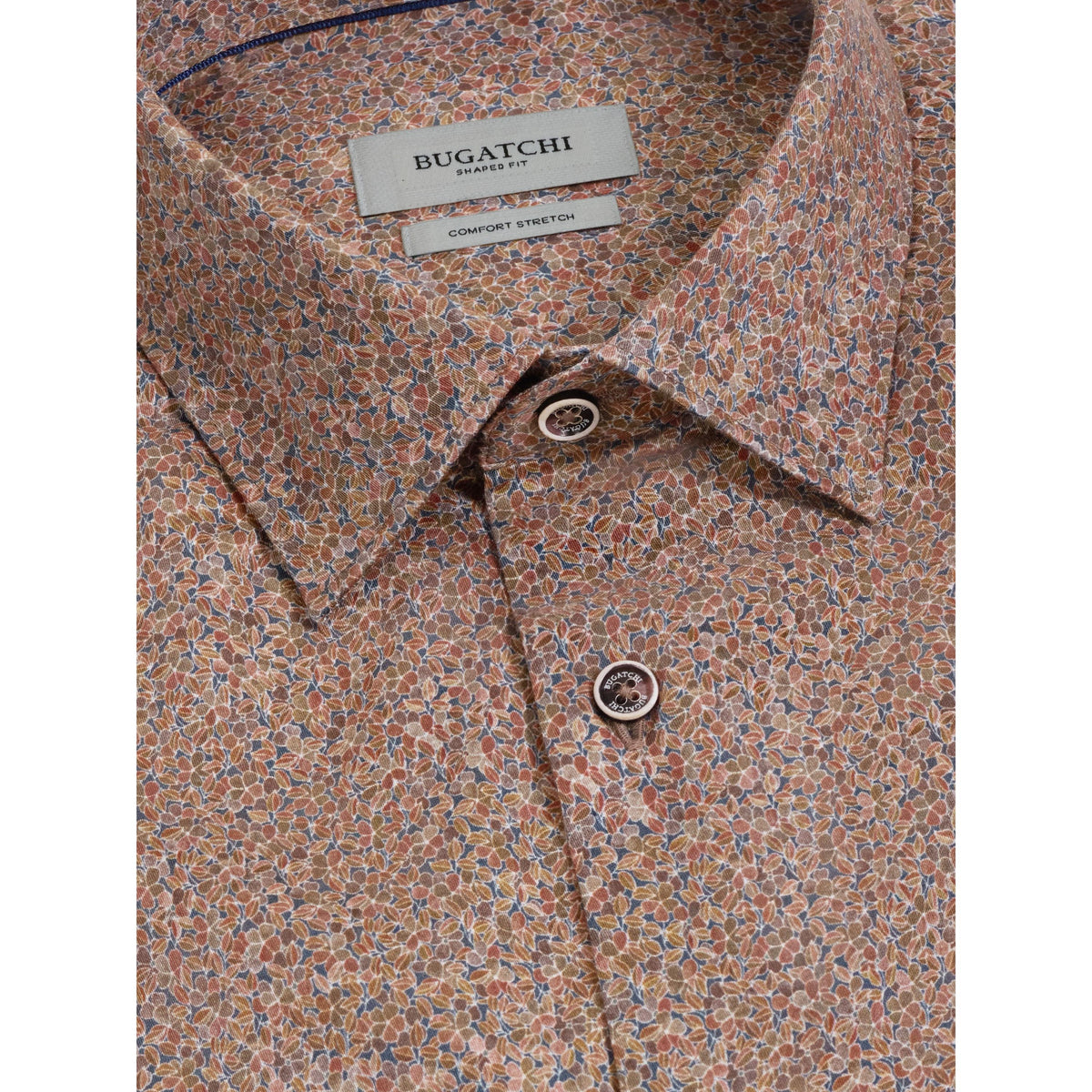 JULIAN WOVEN SHAPED FIT-MENS SHIRTS-BUGATCHI-JB Evans Fashions & Footwear