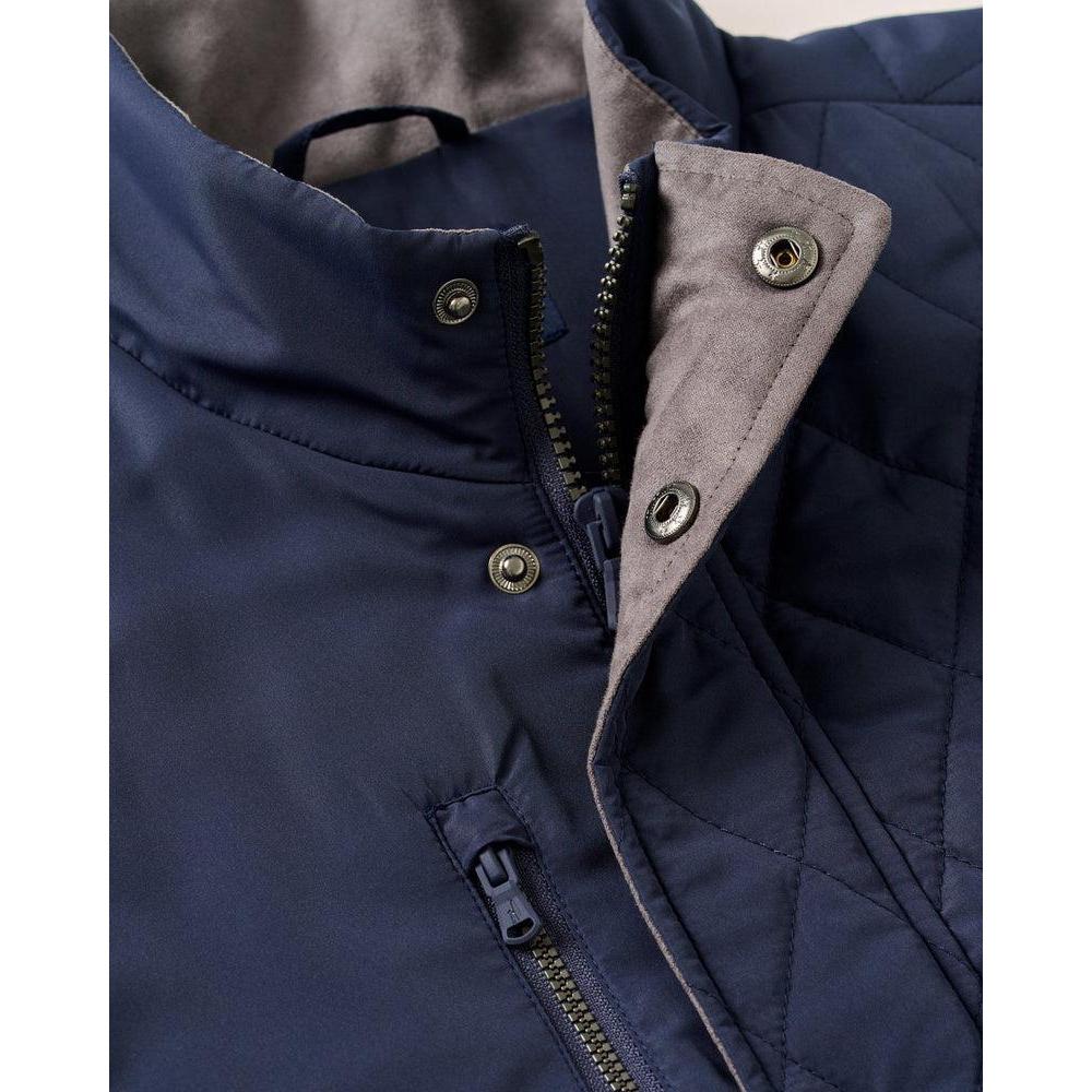 JUNO QUILTED JACKET NAVY-MENS LIGHTWEIGHT COATS & JACKETS-JOHNNIE-O-JB Evans Fashions & Footwear