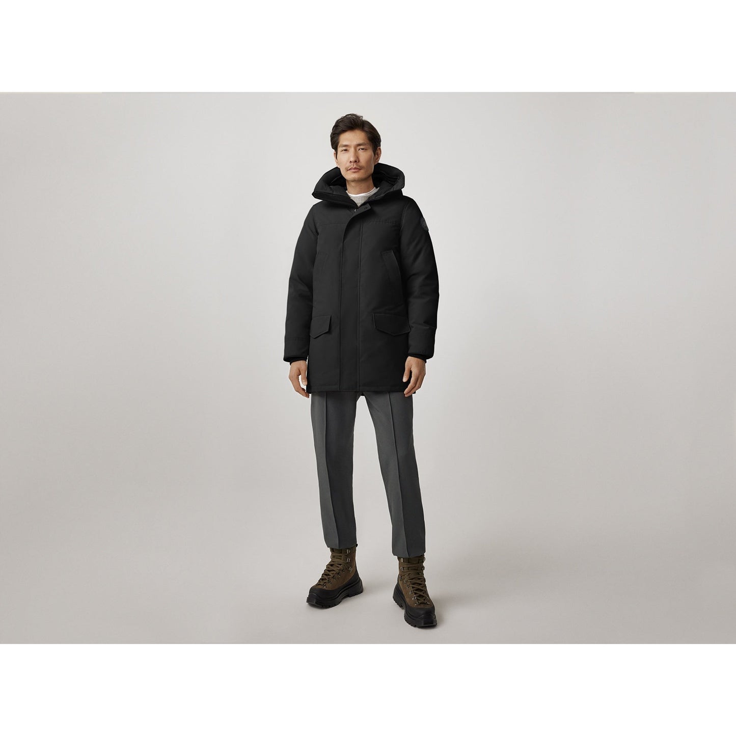 LANGFORD PARKA BLACK DISC-MENS WINTER COATS & JACKETS-CANADA GOOSE-JB Evans Fashions & Footwear