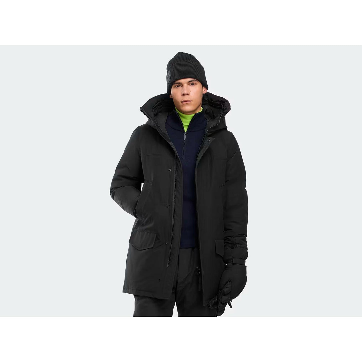 LANGFORD PARKA BLACK DISC-MENS WINTER COATS & JACKETS-CANADA GOOSE-JB Evans Fashions & Footwear