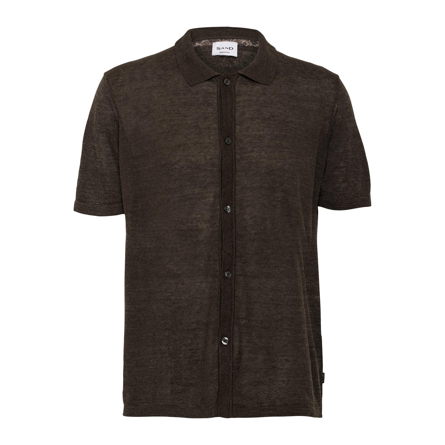 LINEN KNIT POLO SHIRT-MENS T-SHIRTS & POLO'S-SAND-JB Evans Fashions & Footwear