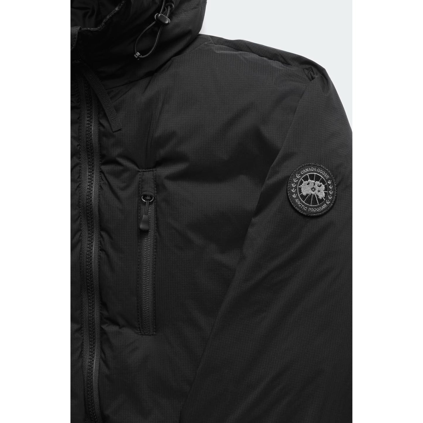 LODGE HOODY - BLACK DISC-MENS LIGHTWEIGHT COATS & JACKETS-CANADA GOOSE-JB Evans Fashions & Footwear