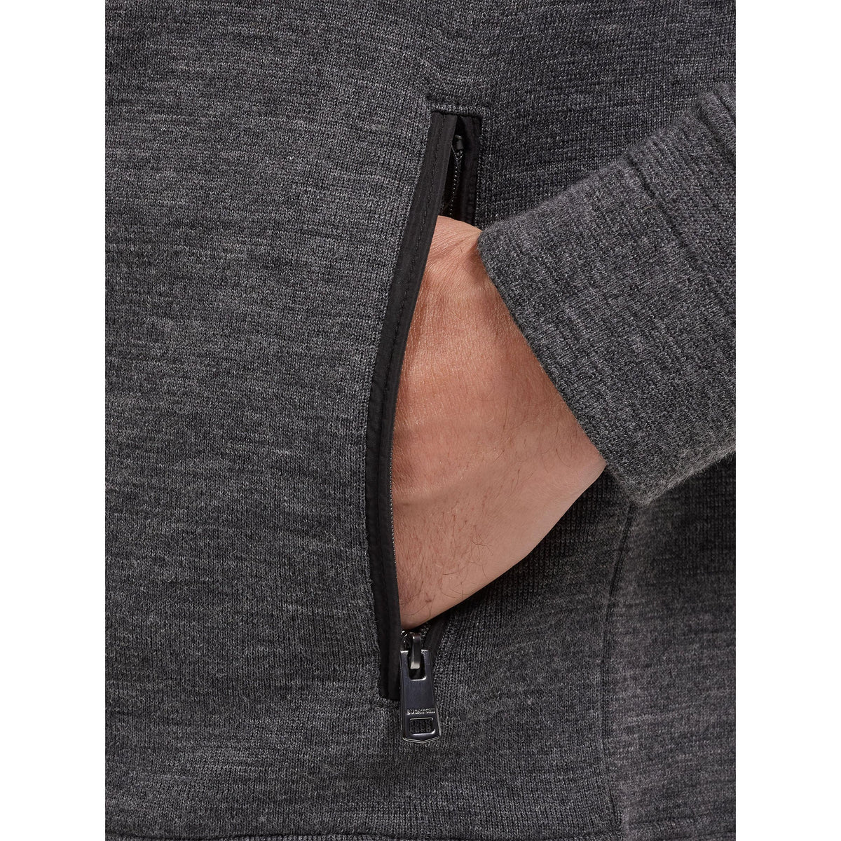 L/S FULL ZIP MOCK NECK-MENS SWEATERS & KNITS-BUGATCHI-JB Evans Fashions & Footwear