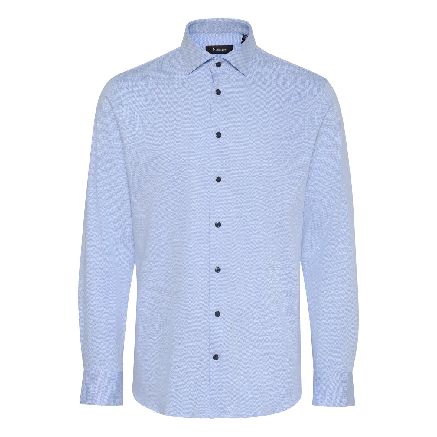MARC TONAL HERRINGBONE JERSEY STRETCH-MENS DRESS SHIRTS-MATINIQUE-JB Evans Fashions & Footwear