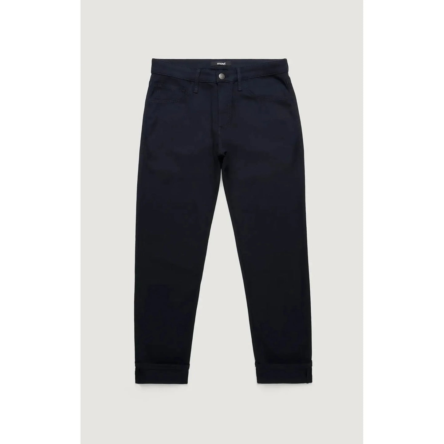 MARCUS NAVY FEATHER TWEED-MENS PANTS-MAVI-JB Evans Fashions & Footwear