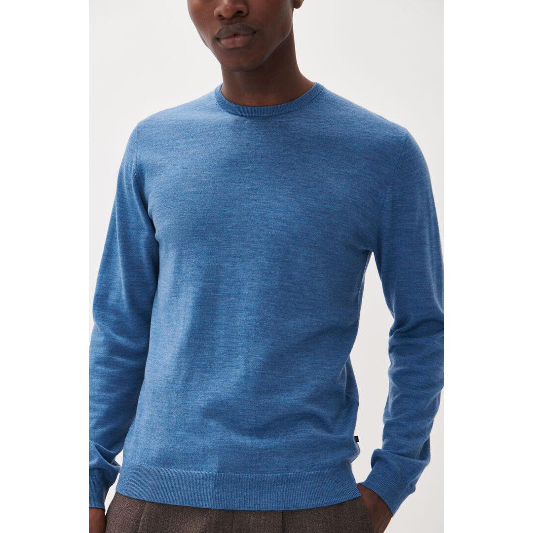 MARGRATE MERINO CREW NECK SWEATER-MENS SWEATERS & KNITS-MATINIQUE-JB Evans Fashions & Footwear