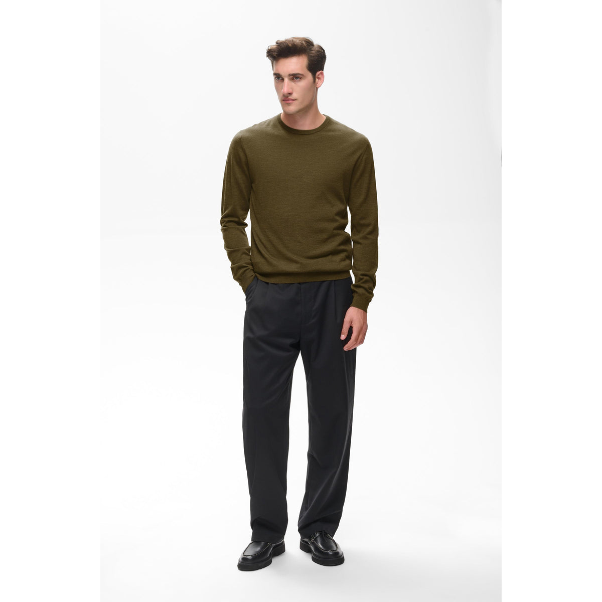 MARGRATE MERINO CREW NECK SWEATER-MENS SWEATERS & KNITS-MATINIQUE-JB Evans Fashions & Footwear