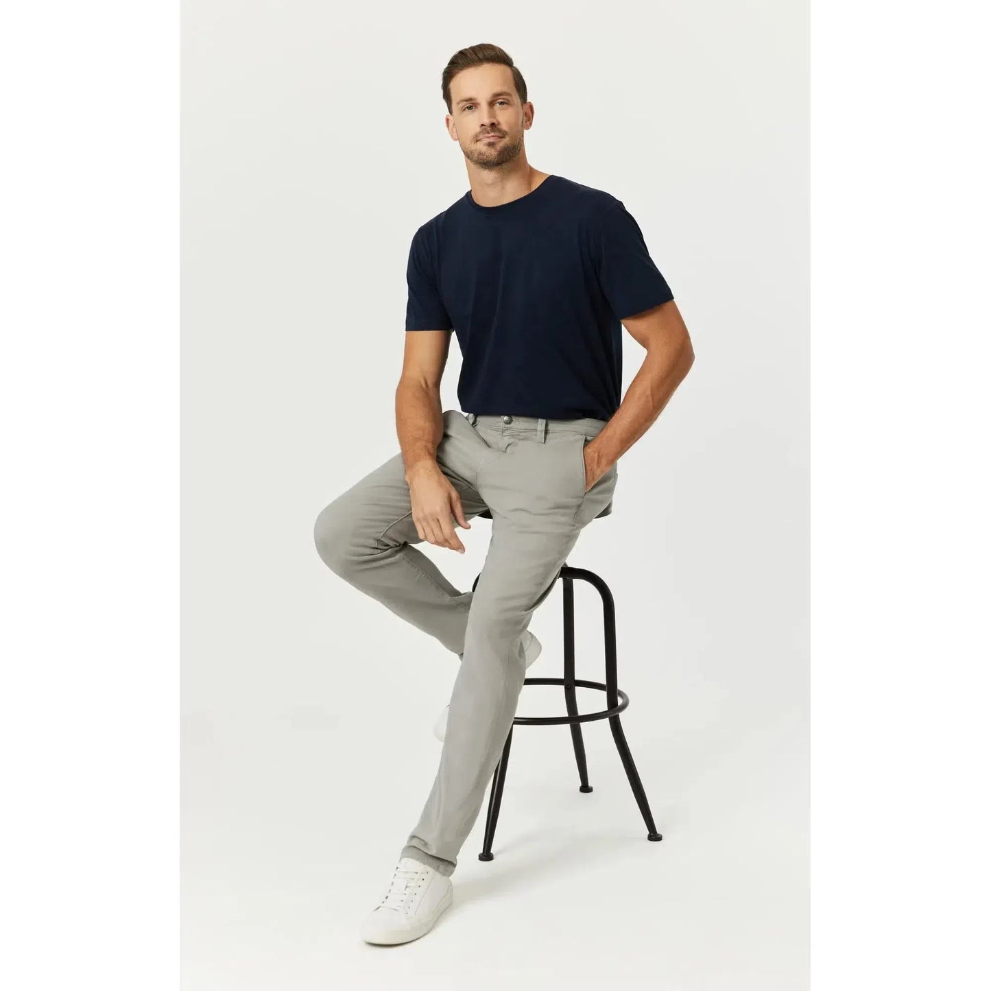 MILTON IRON LUXE TWILL-MENS PANTS-MAVI-JB Evans Fashions & Footwear
