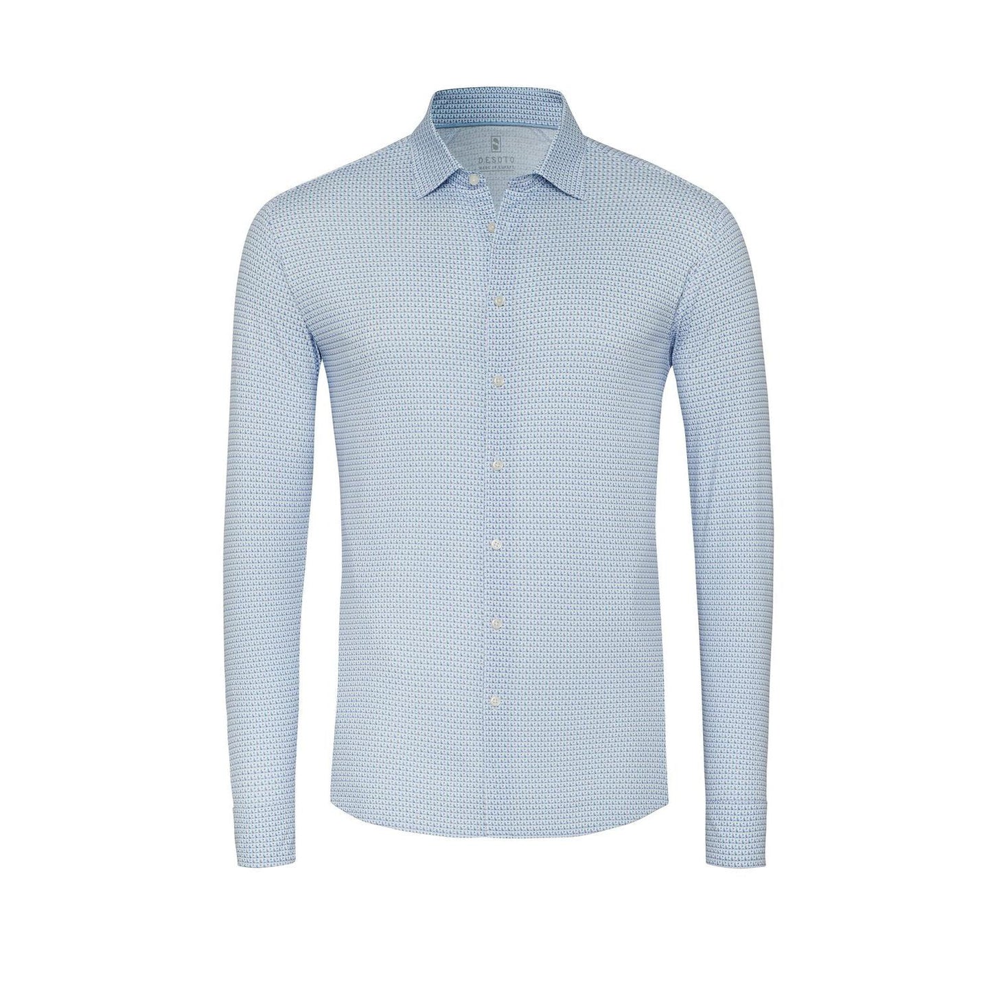 MINI MULTI PRINT JERSEY STRETCH-MENS SHIRTS-DESOTO-JB Evans Fashions & Footwear