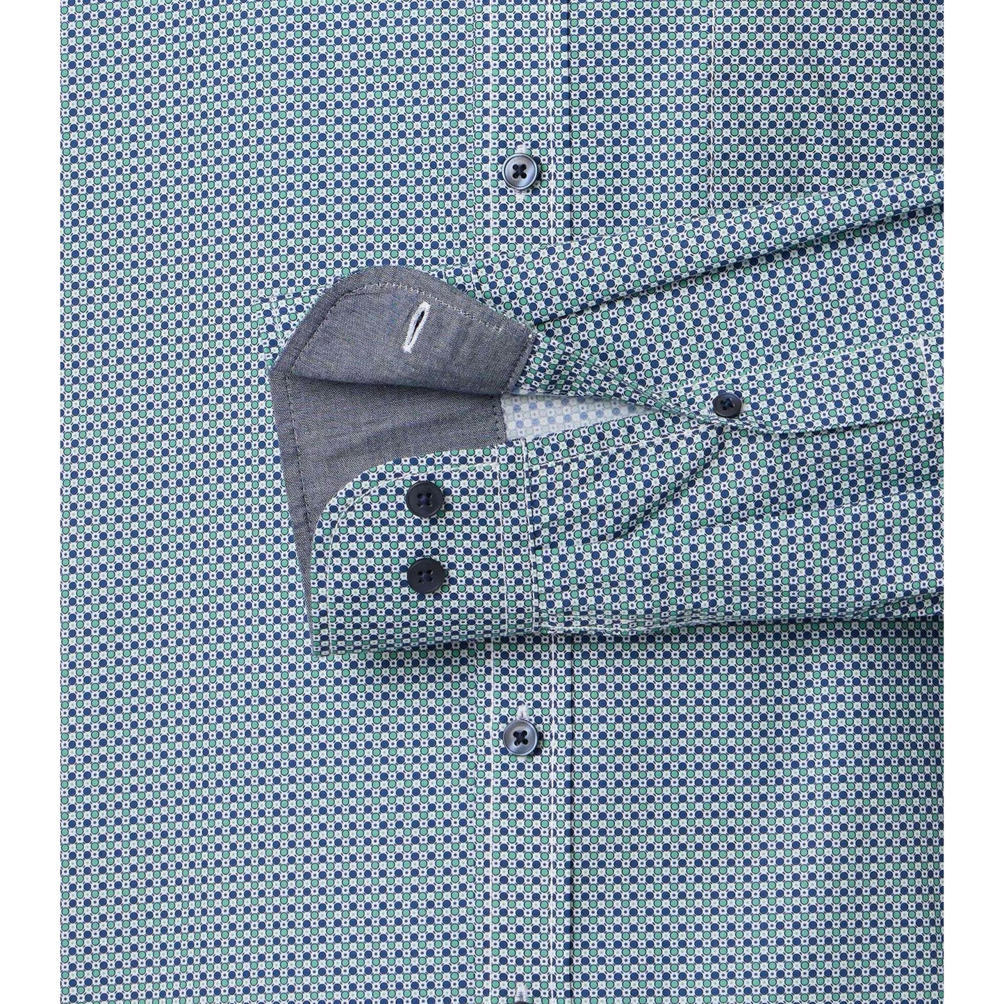 MINI PRINT CASUAL FIT L/S-MENS SHIRTS-CASA C MODA-JB Evans Fashions & Footwear