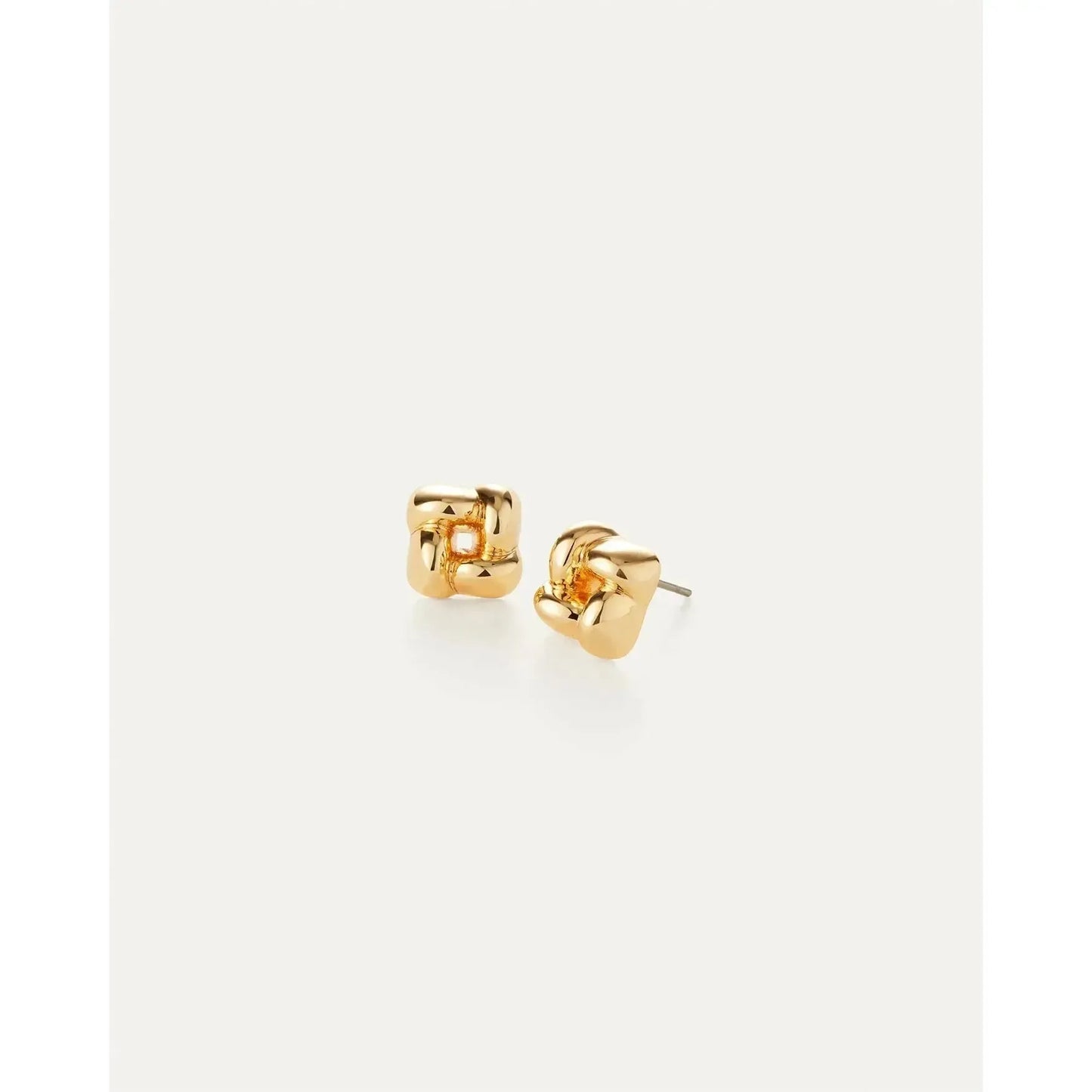 MINI WOVEN SQUARE EARRINGS-LADIES ACCESSORIES-JENNY BIRD-JB Evans Fashions & Footwear