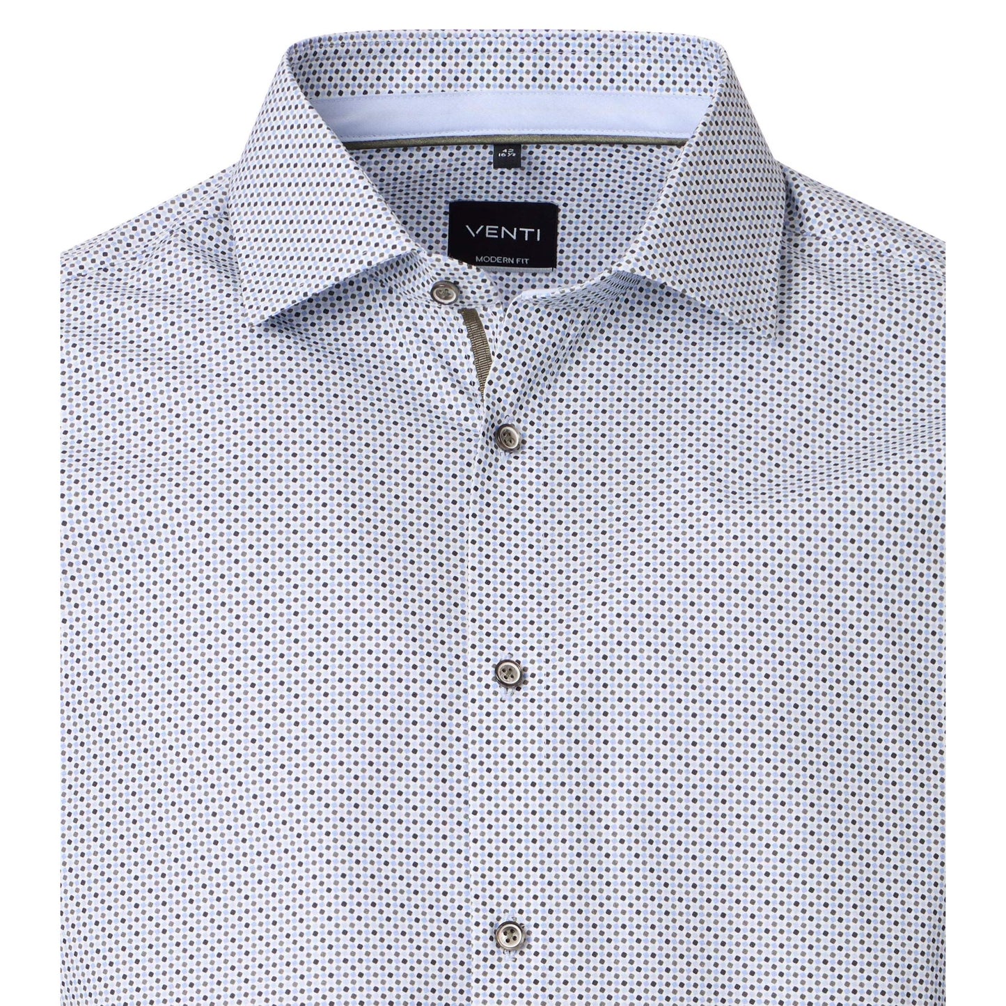 MODERN FIT DOT PATTERN-MENS DRESS SHIRTS-VENTI-JB Evans Fashions & Footwear