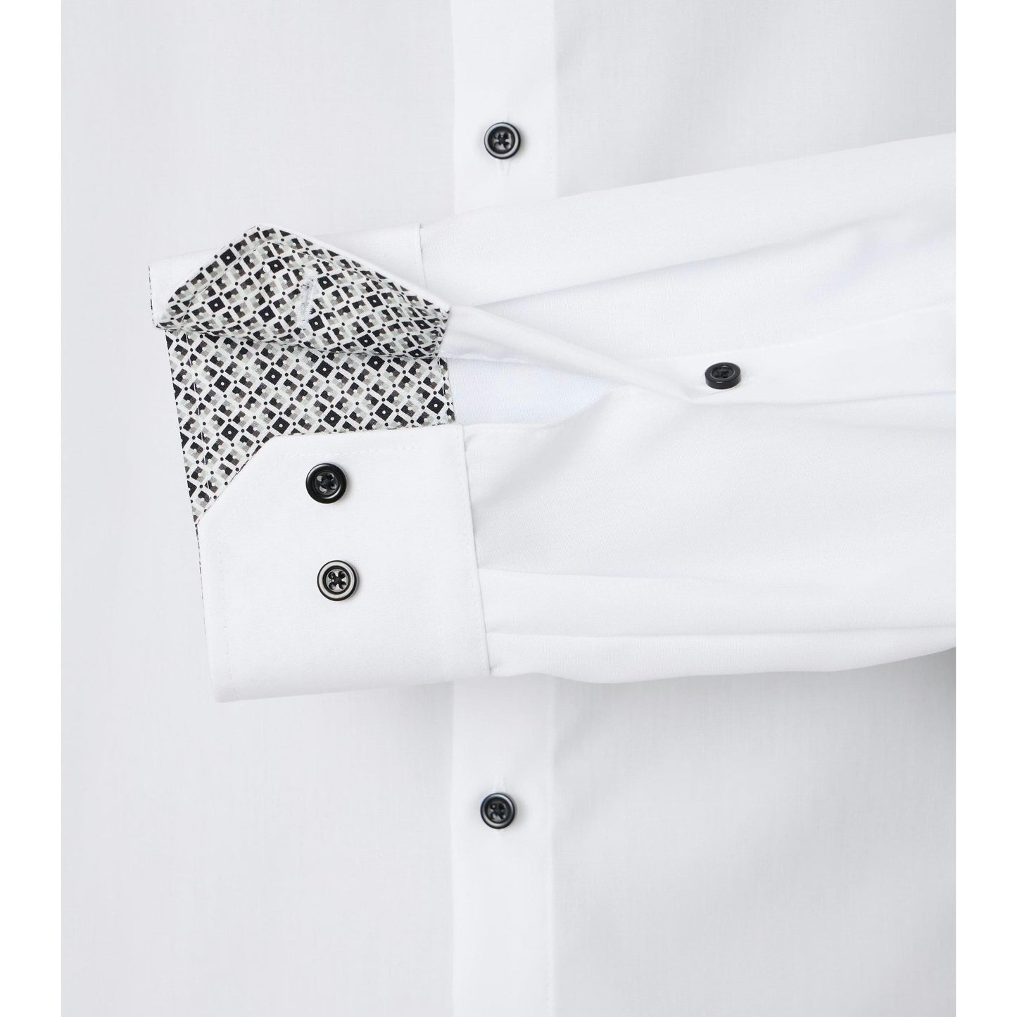 MODERN FIT "TALL" BLACK BUTTON-MENS DRESS SHIRTS-VENTI-JB Evans Fashions & Footwear
