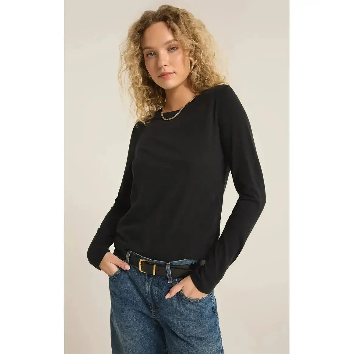 MODERN SLUB LS TEE-LADIES T-SHIRTS & TANKS-Z SUPPLY-JB Evans Fashions & Footwear